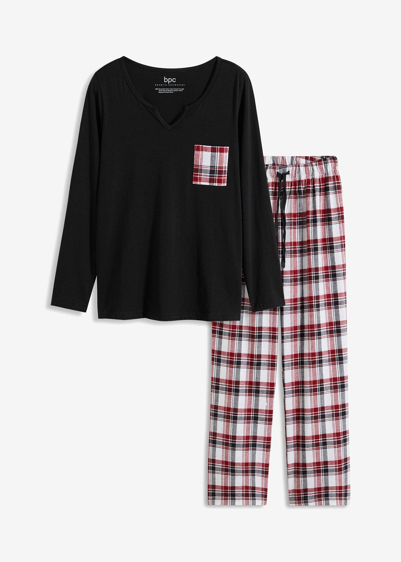 Pyjama mit Flanellhose