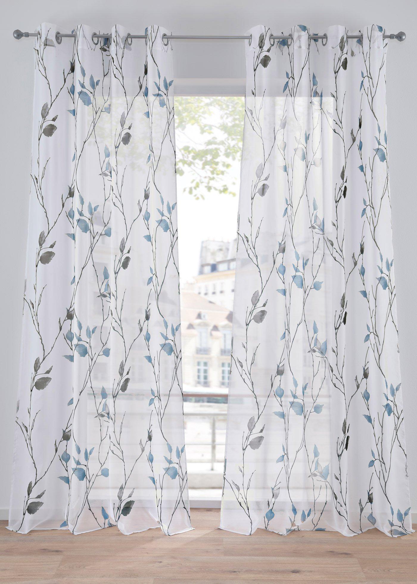 Gardine aus leichtem Voile (1er Pack)