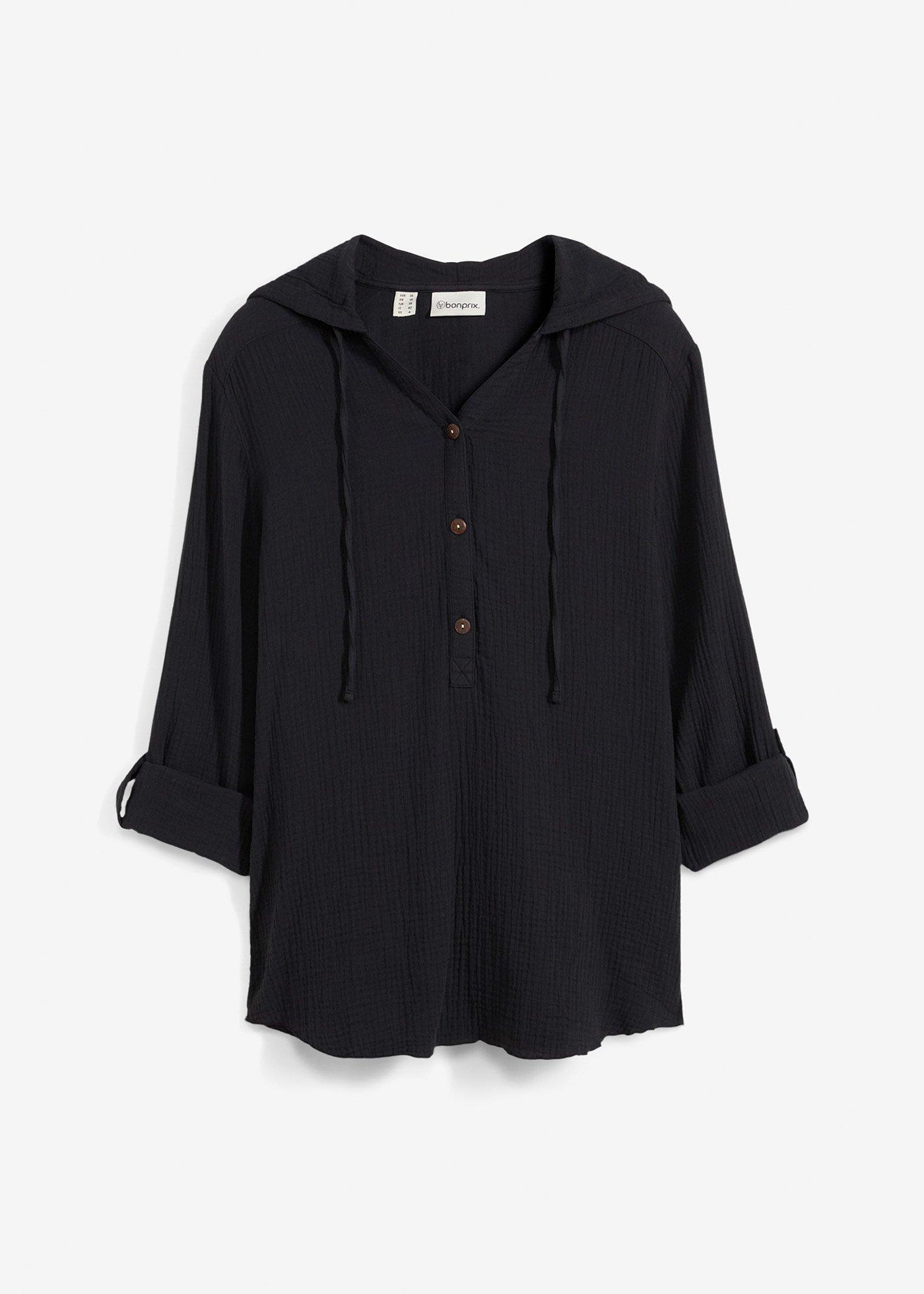 Musselin-Bluse aus reiner Baumwolle