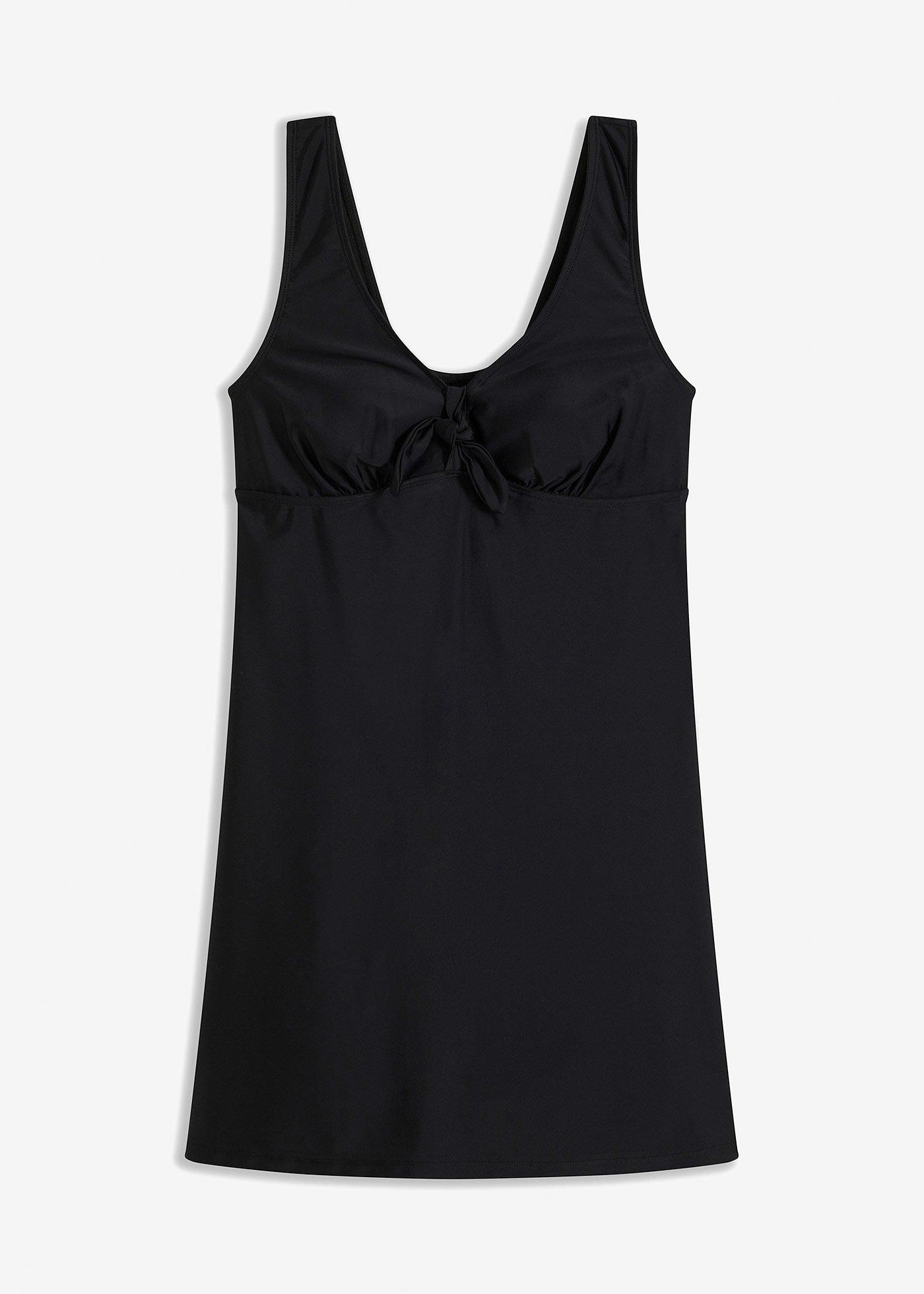 Badekleid mit breiten Trägern
