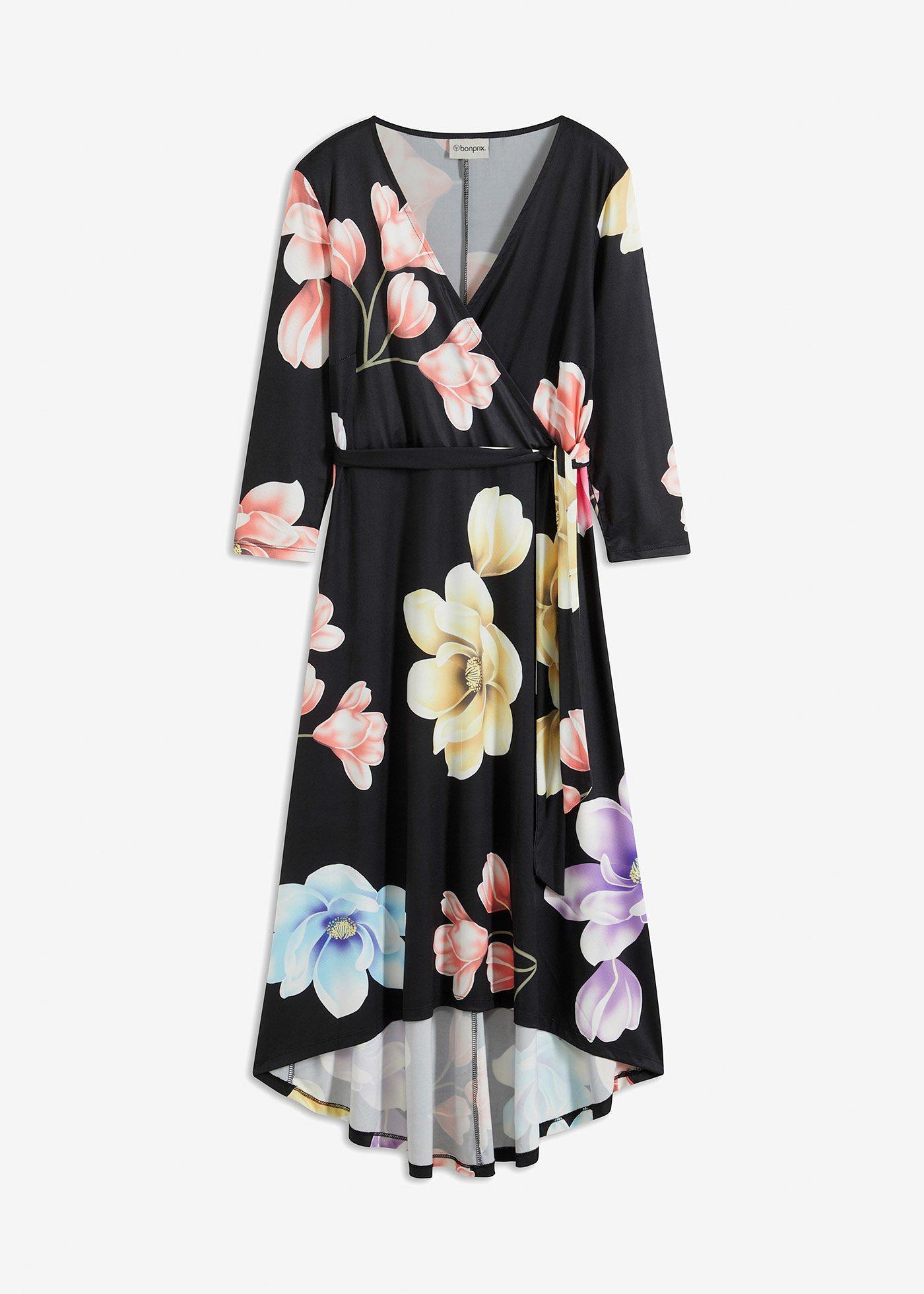 Vokuhila-Kleid aus Jersey mit Bindeband