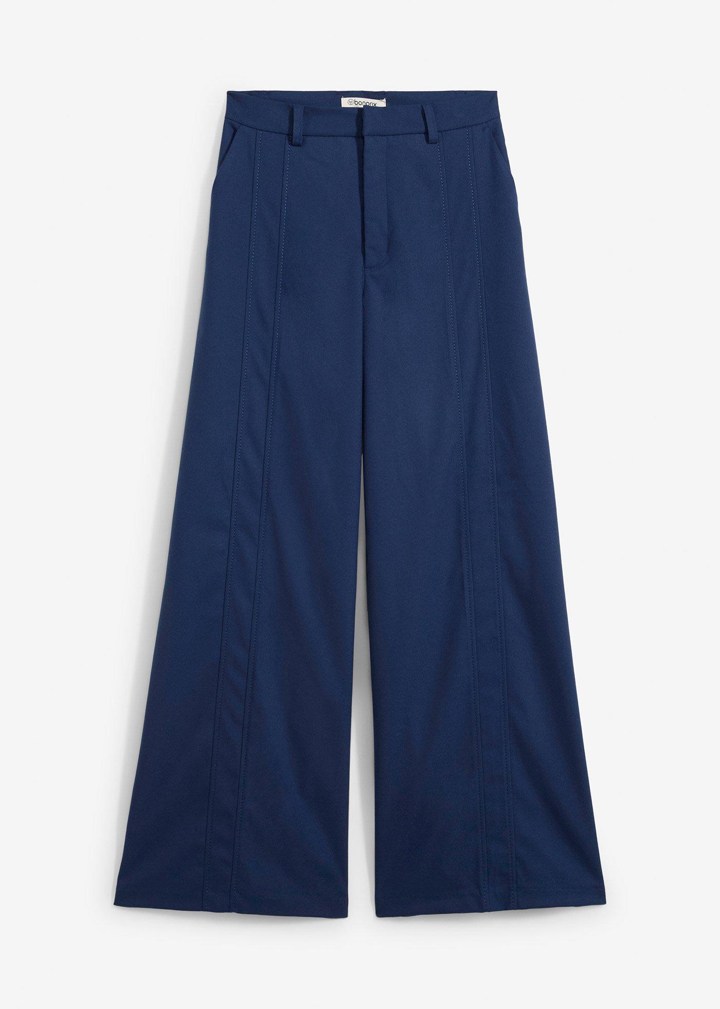 Marlenehose mit hohem Bund aus Viskose-Mix