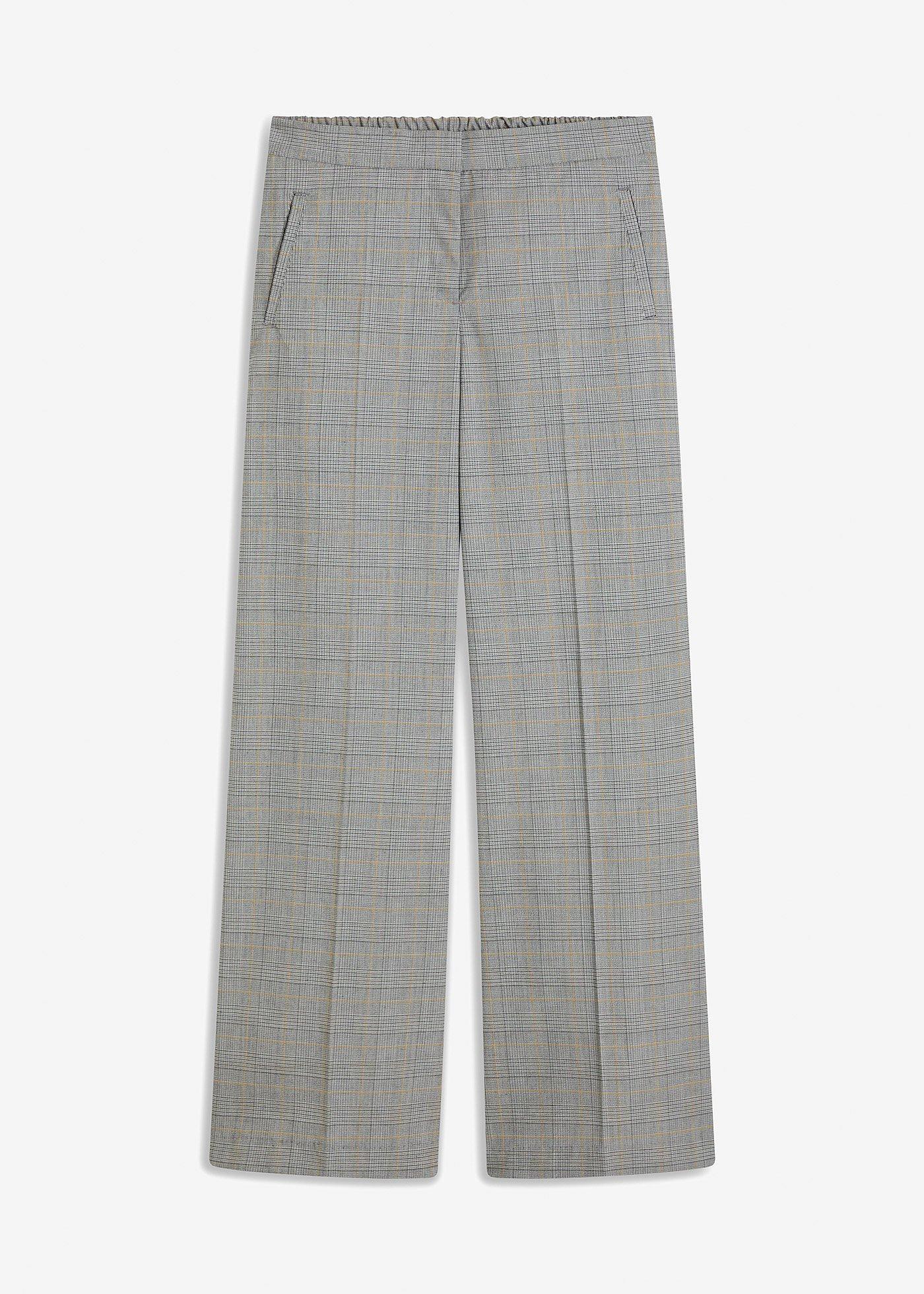 Glencheck Marlenehose mit Viskose
