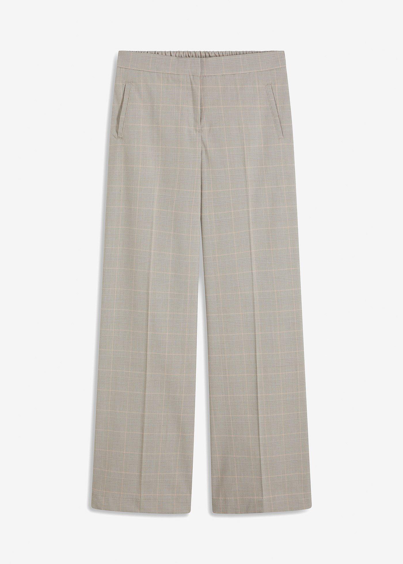 Glencheck Marlenehose mit Viskose