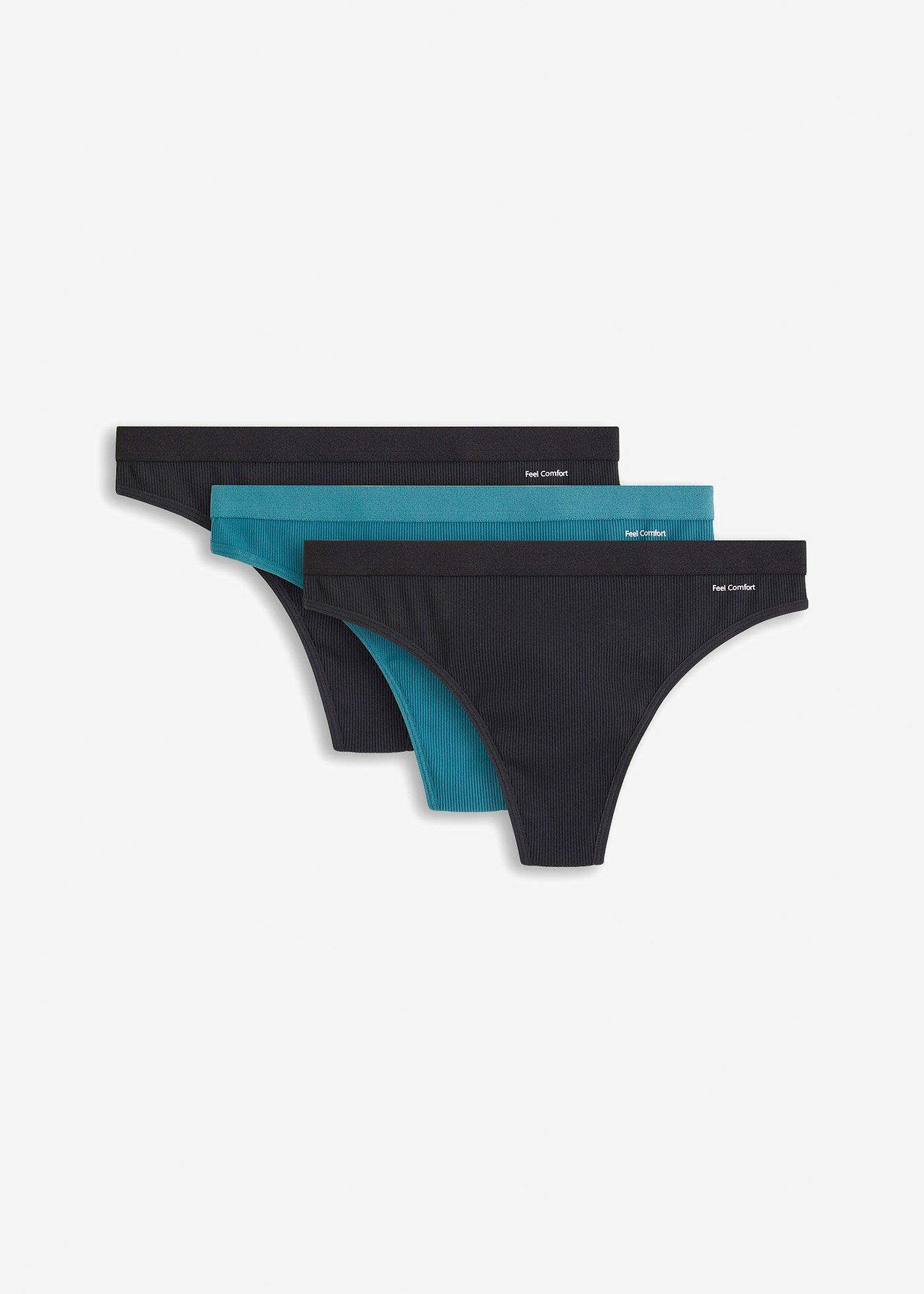 Feel Comfort Seamless String  gerippt (3er Pack)
