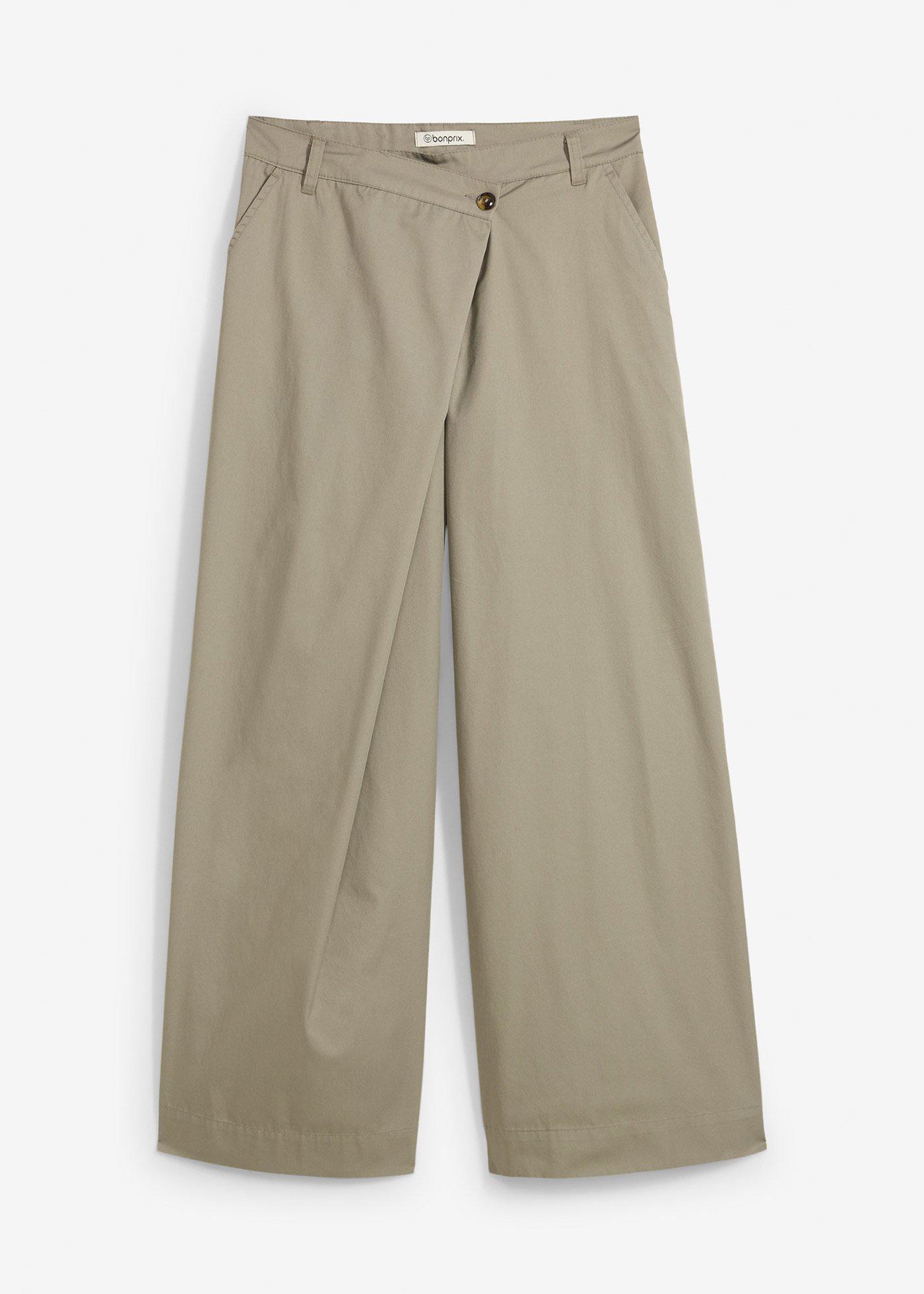 Marlenehose mit asymmetrischem Verschluss