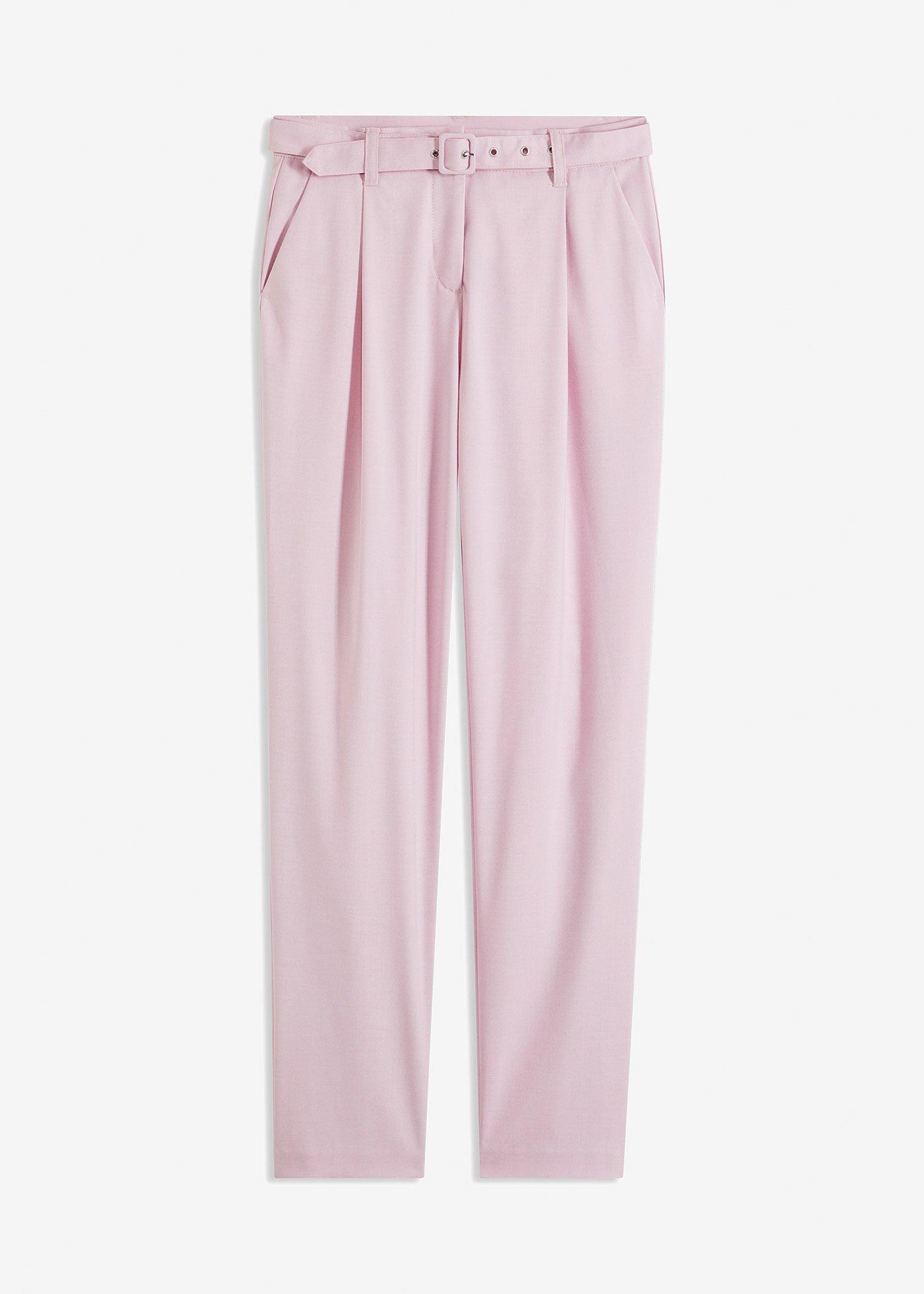 Bundfaltenhose mit Gürtel