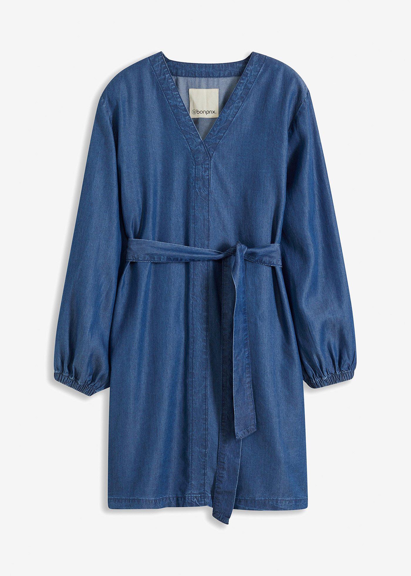 Kleid aus Lyocell mit Bindeband (2-tlg.-Set)