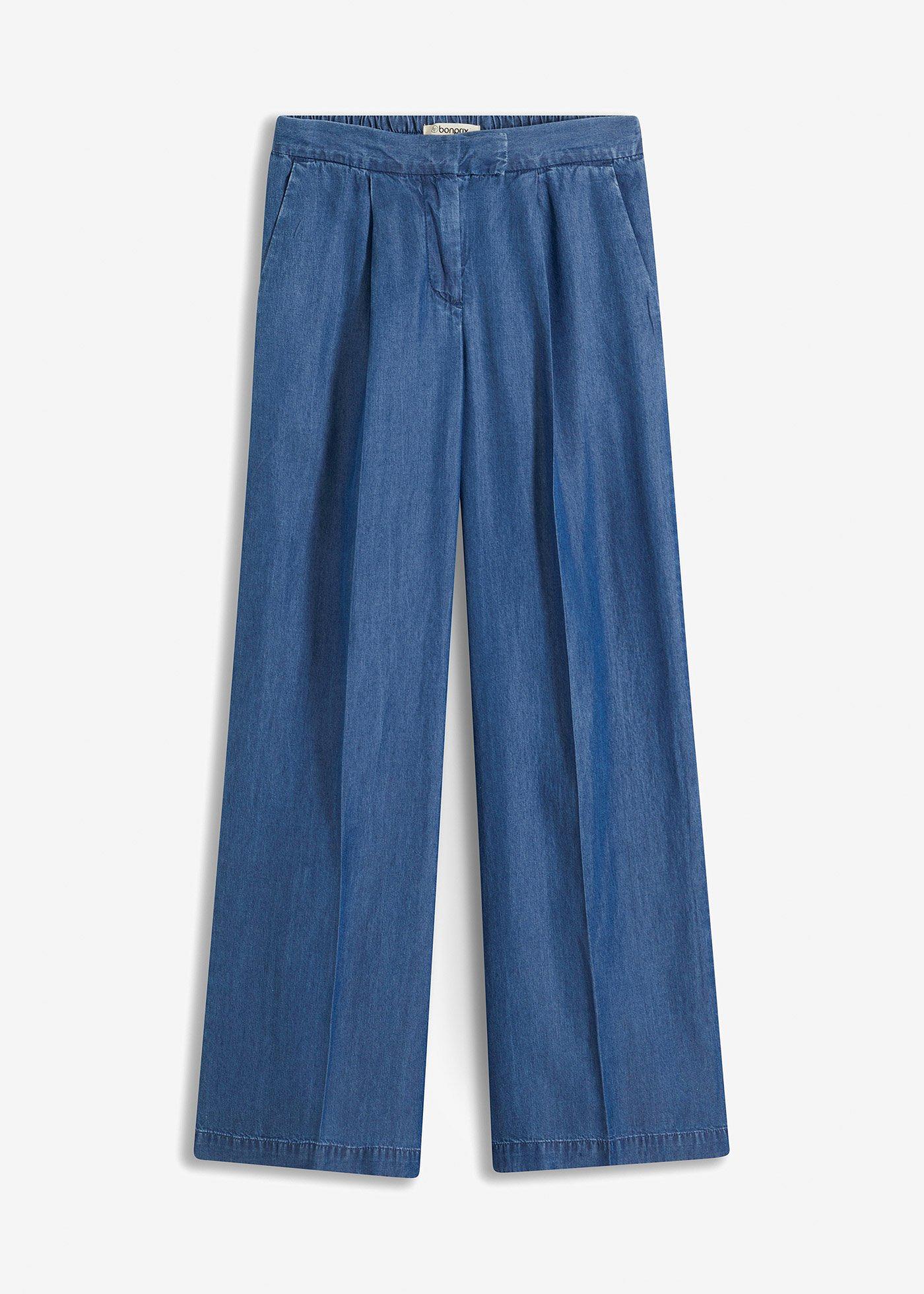 Lyocell Hose mit Bundfalten