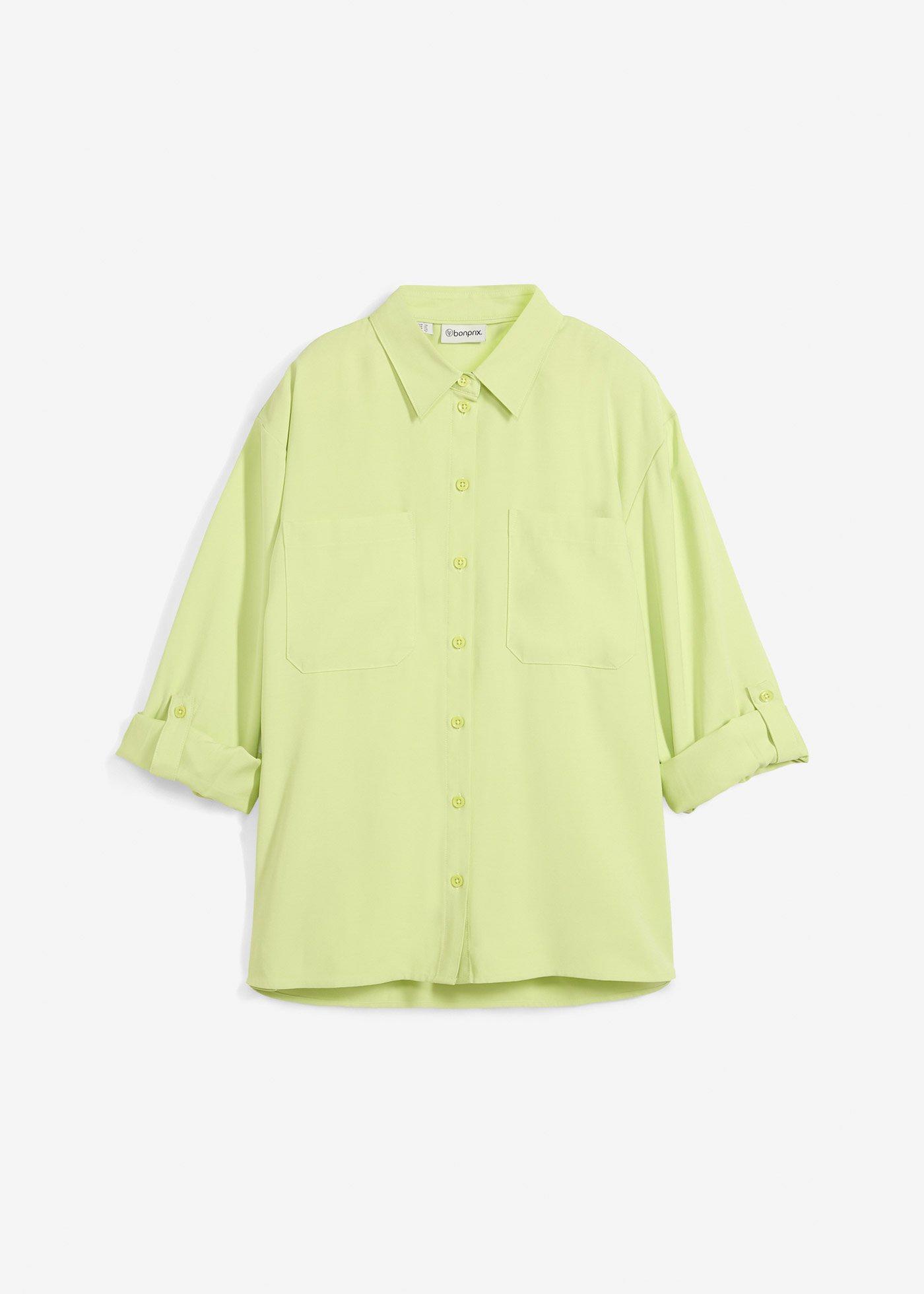 Bluse aus fließender Viskose Mischung