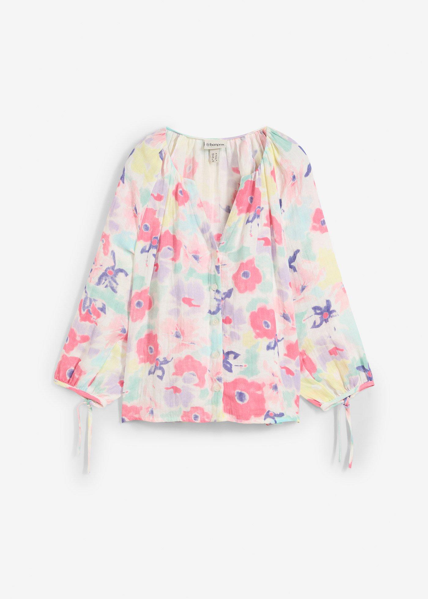 Musselin-Bluse aus reiner Baumwolle