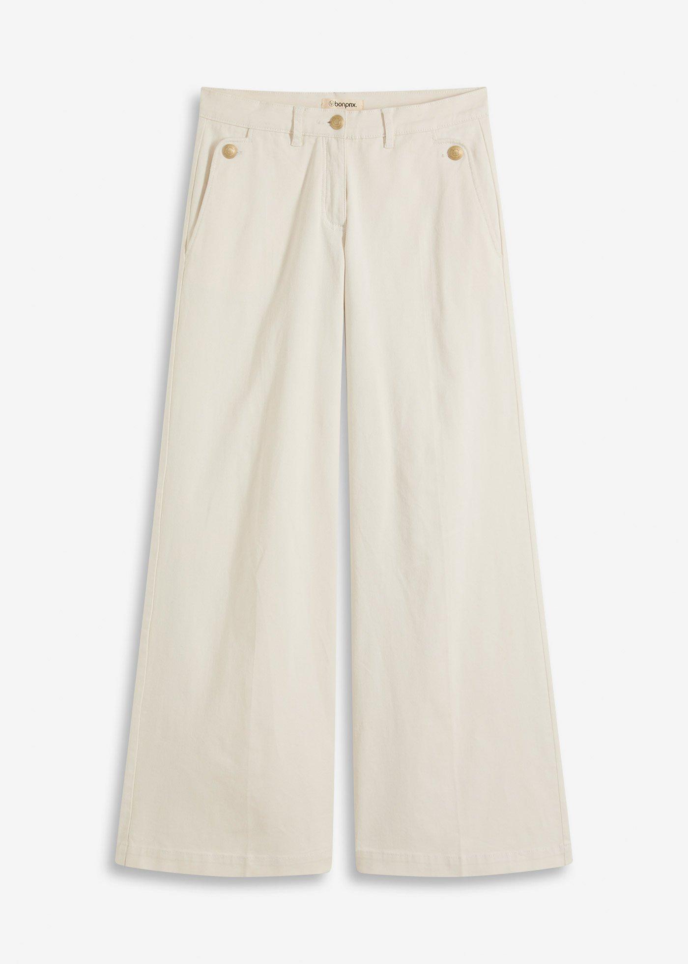 Wide Leg Hose mit Stretch