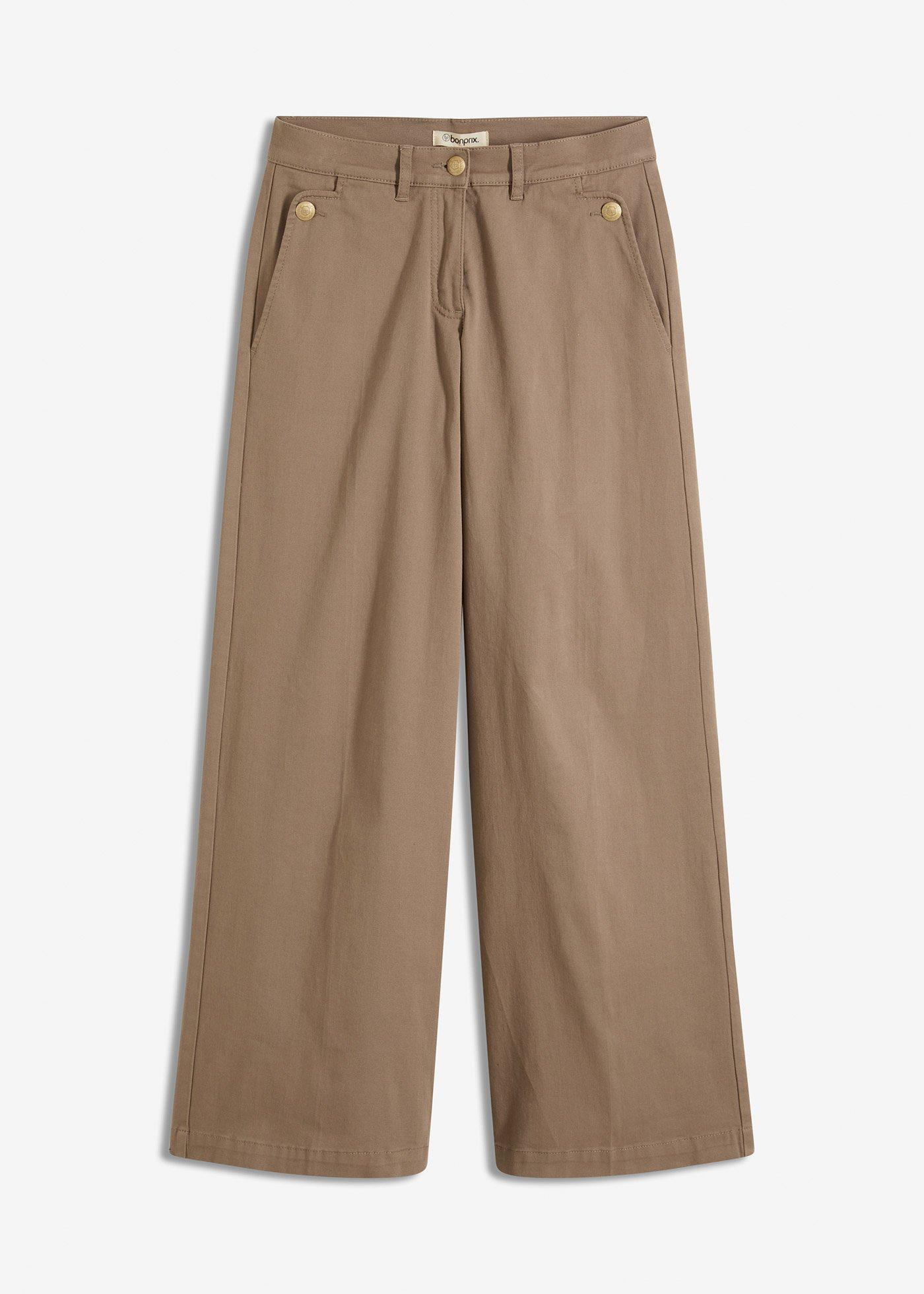Wide Leg Hose mit Stretch