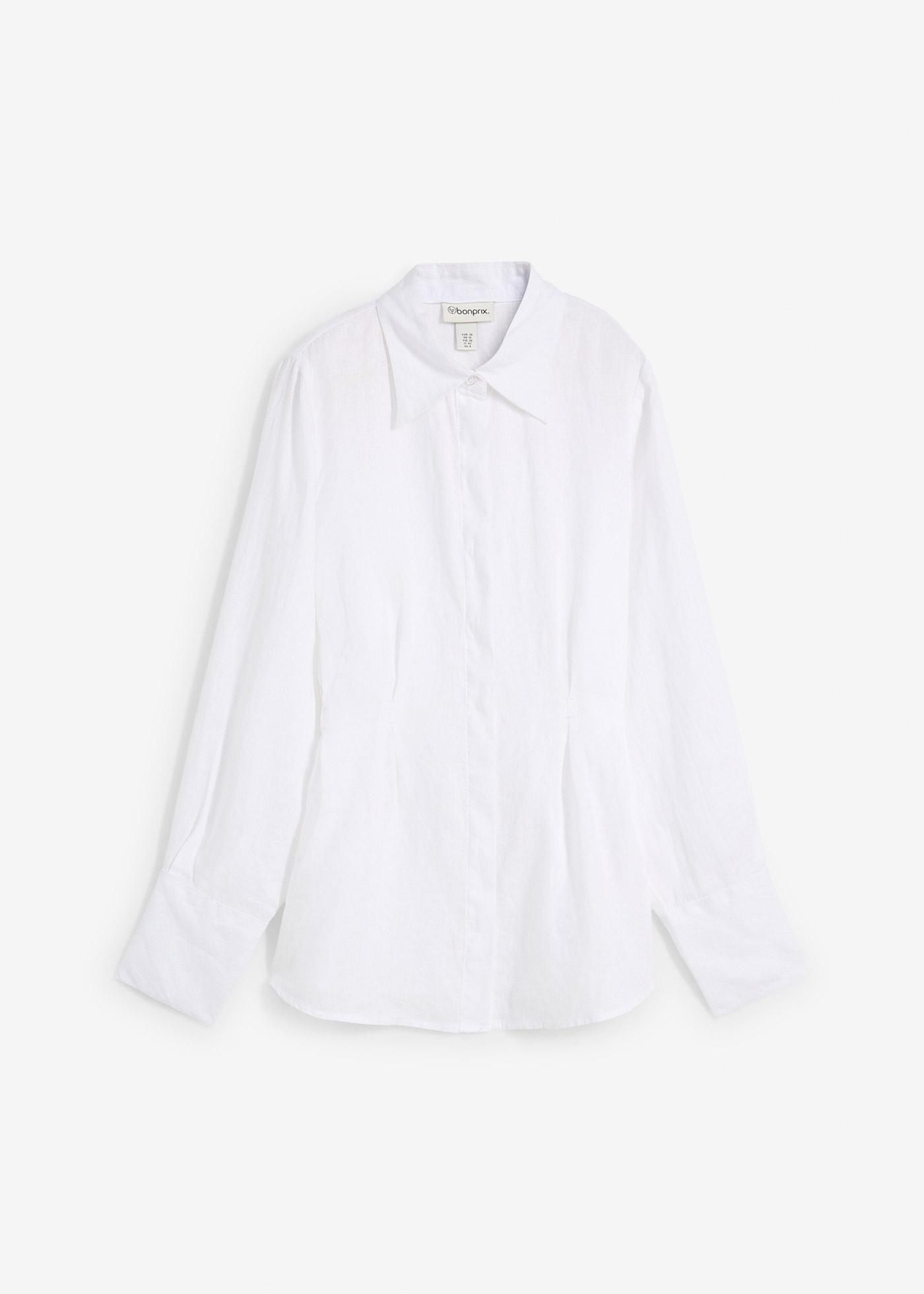 Taillierte Bluse aus reinem Leinen