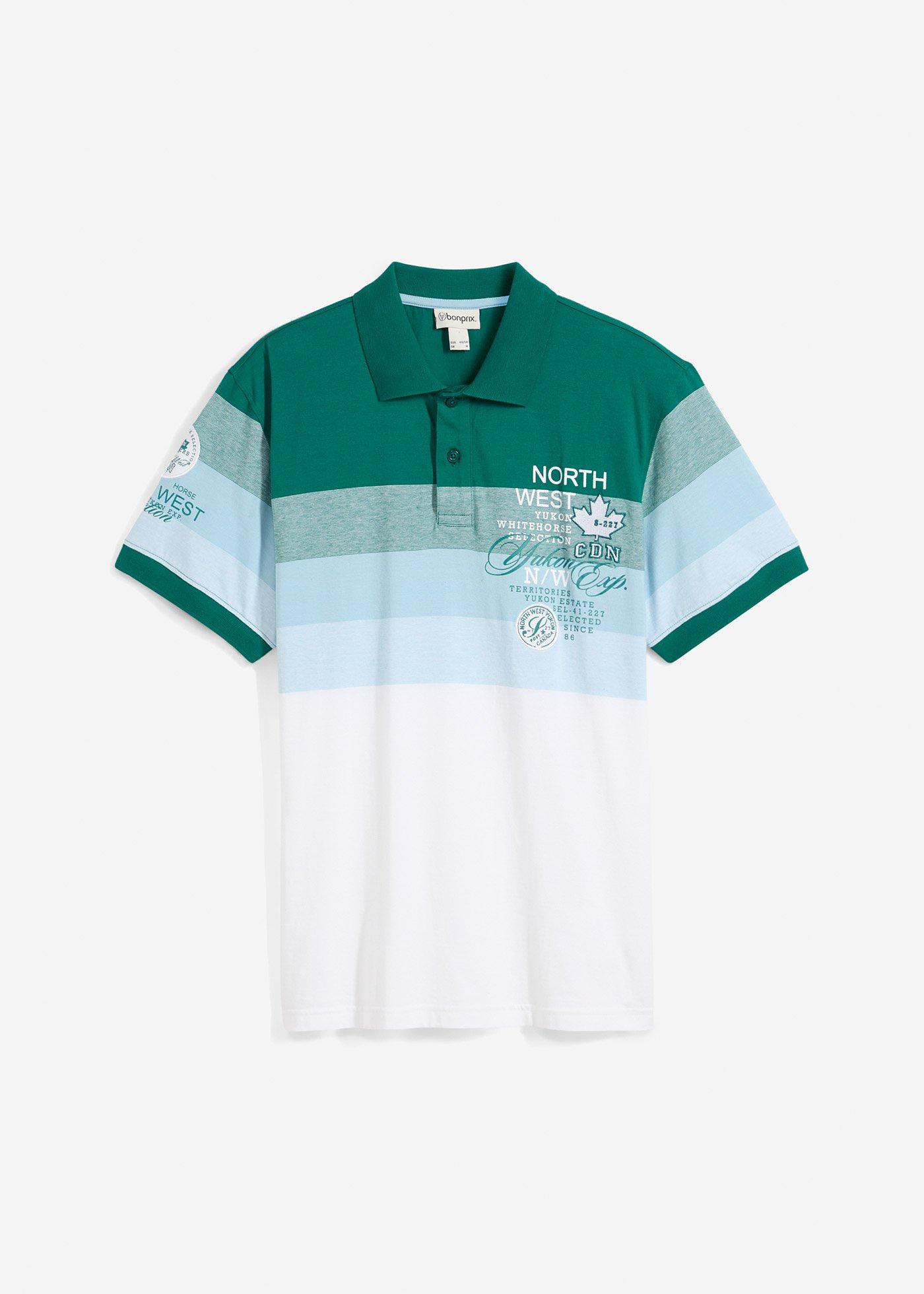 Jersey Poloshirt, Kurzarm aus reiner Bio-Baumwolle