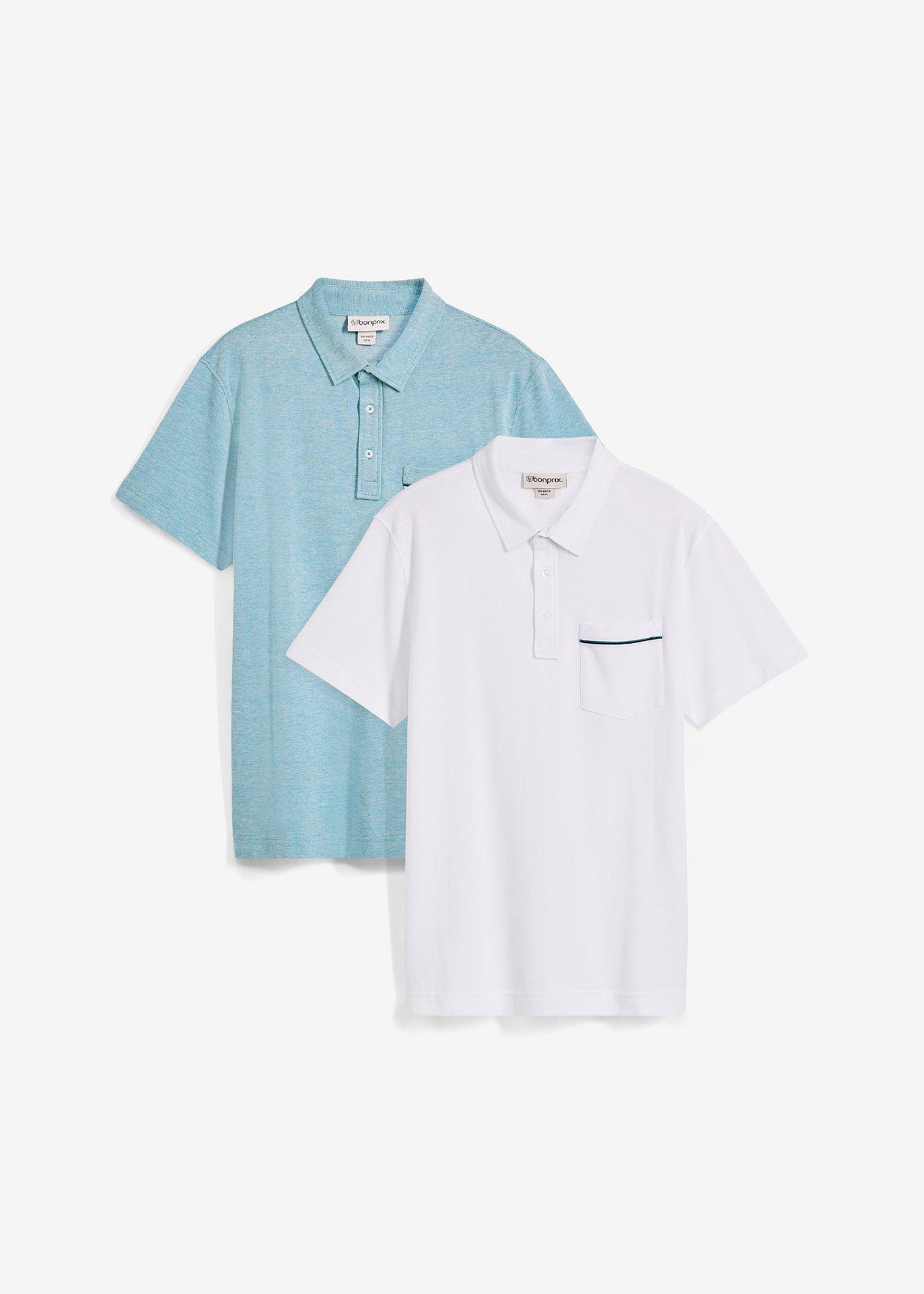 Piqué-Poloshirt aus reiner Bio-Baumwolle (2er Pack)