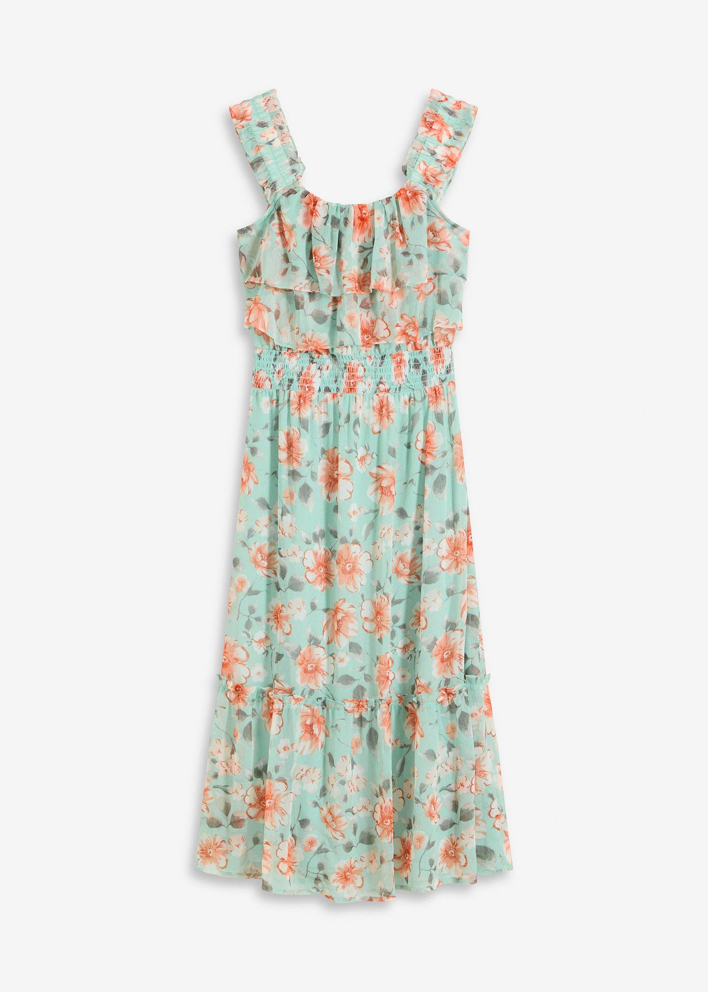bedrucktes Carmen-Kleid