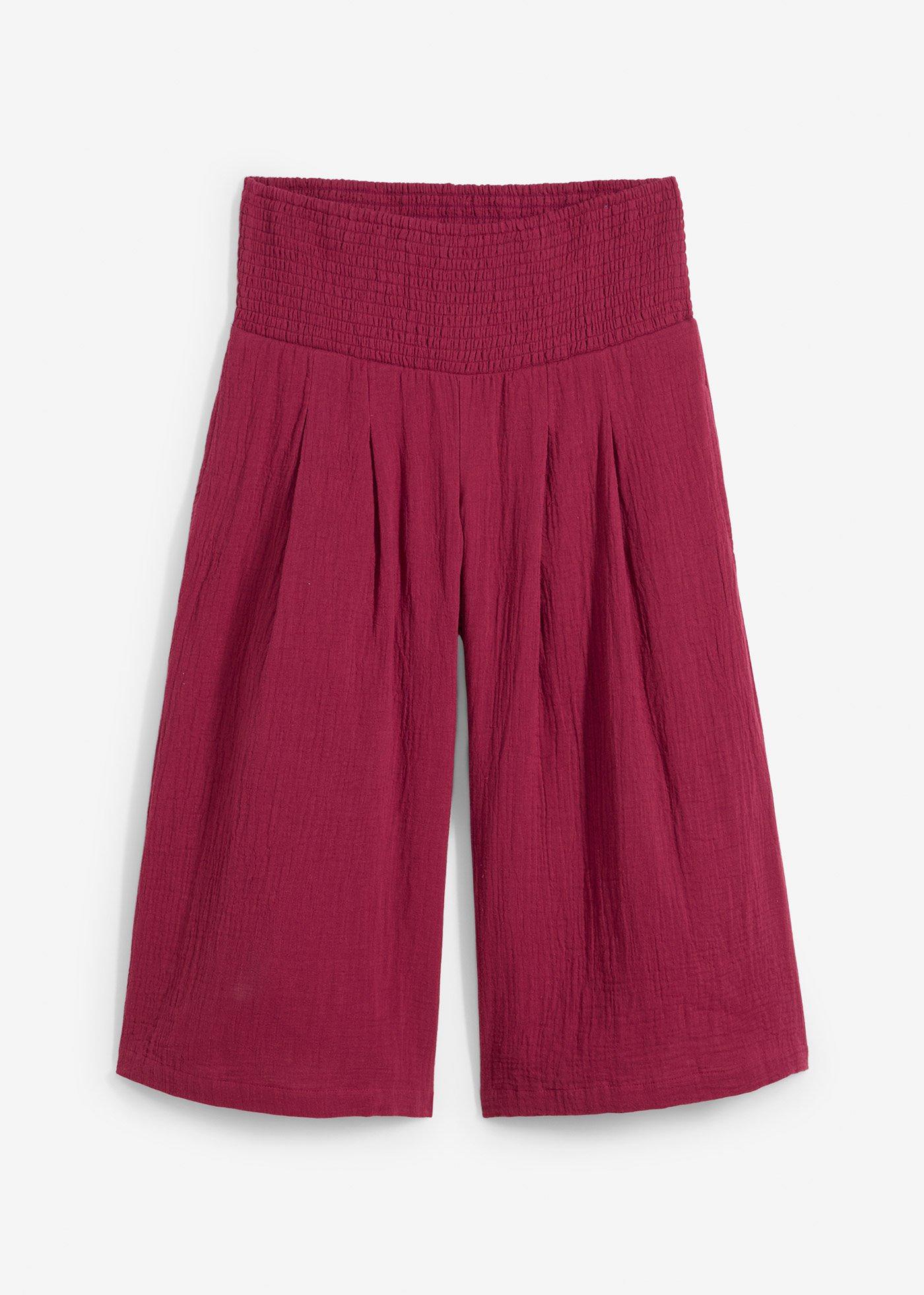 Musselin Capri-Hose
