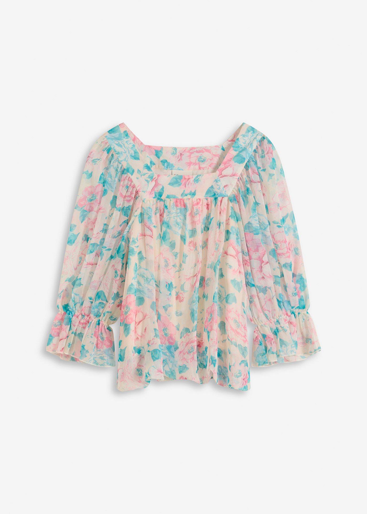 Bluse mit Ballonsaum