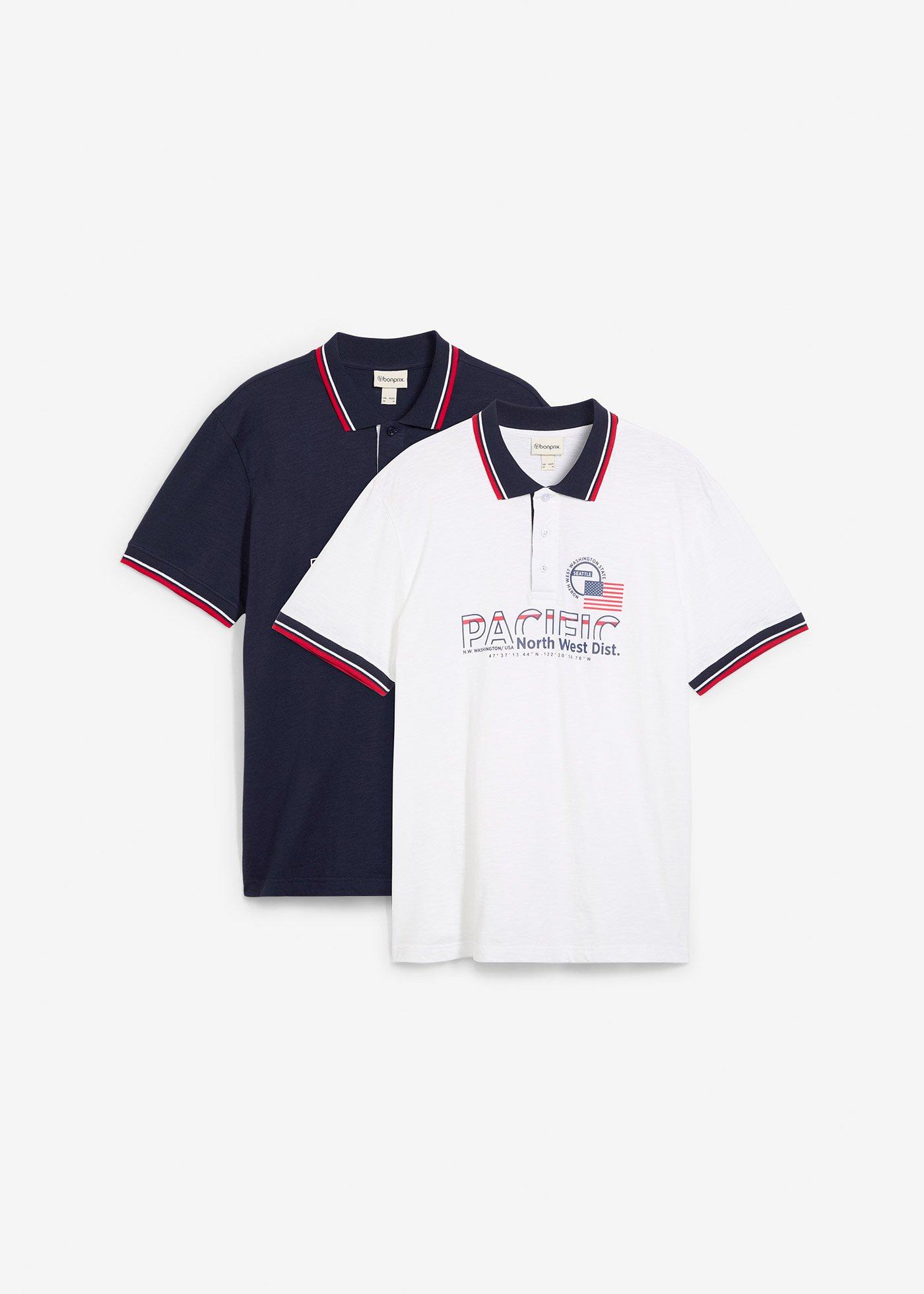 Poloshirt, Kurzarm aus reiner Bio-Baumwolle (2er Pack)