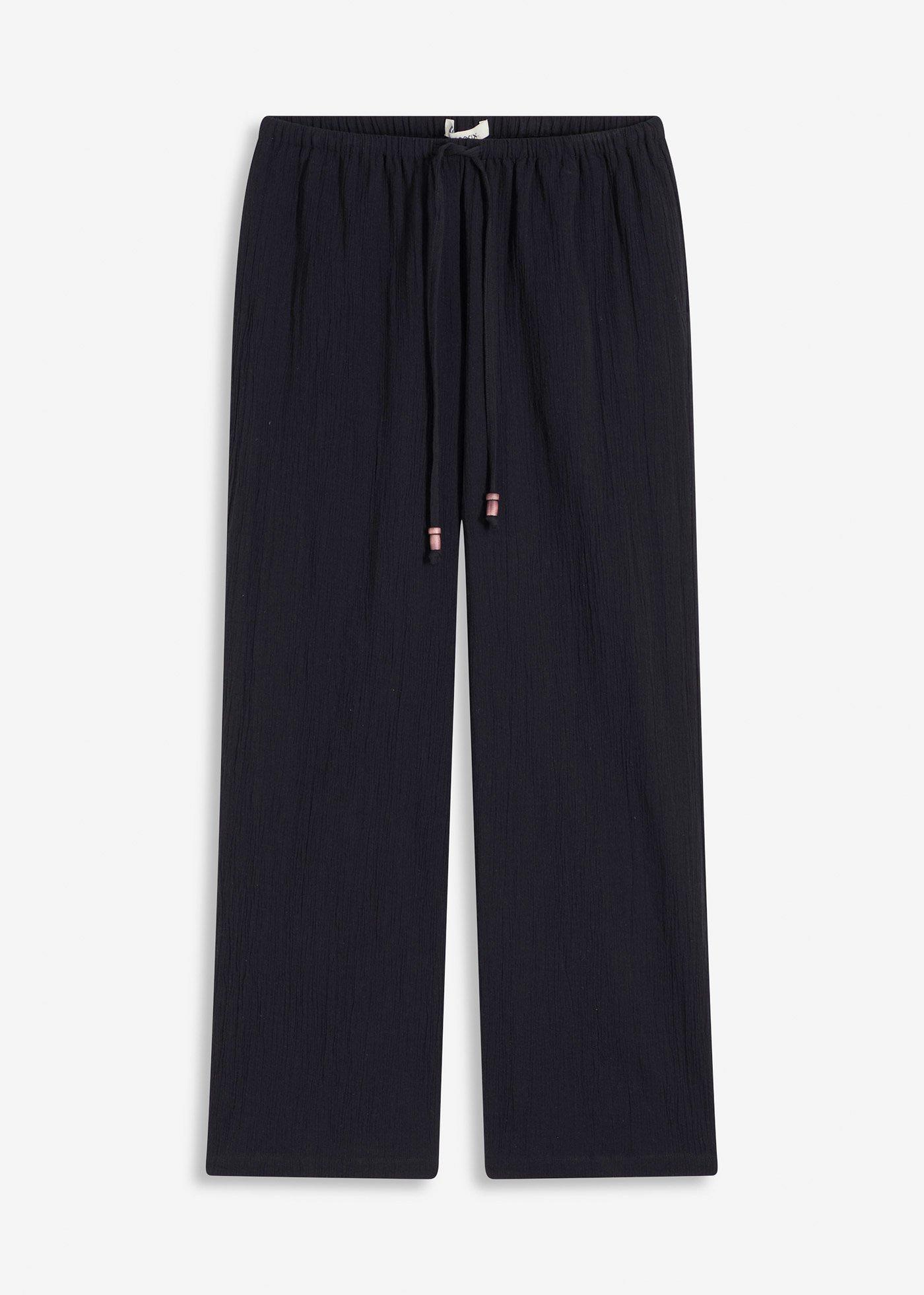 Weite Hose mit Struktureffekt