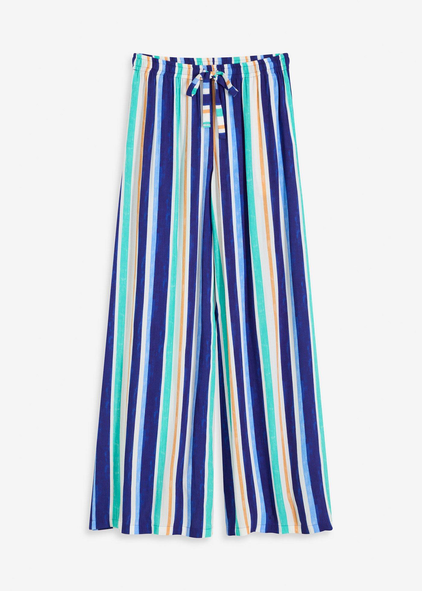 Weite Hose aus feiner Viskose