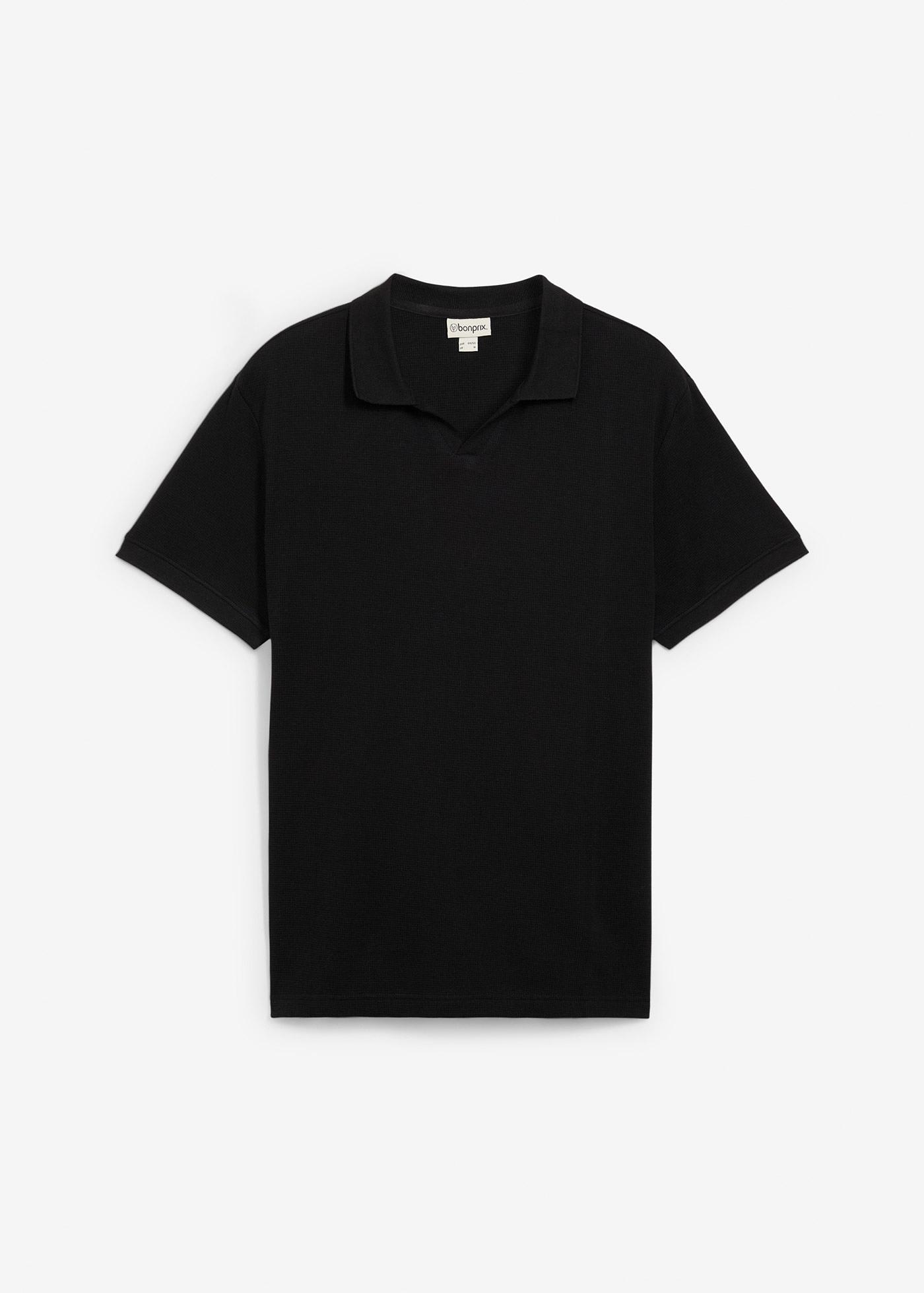 Poloshirt mit Struktur aus Bio-Baumwolle