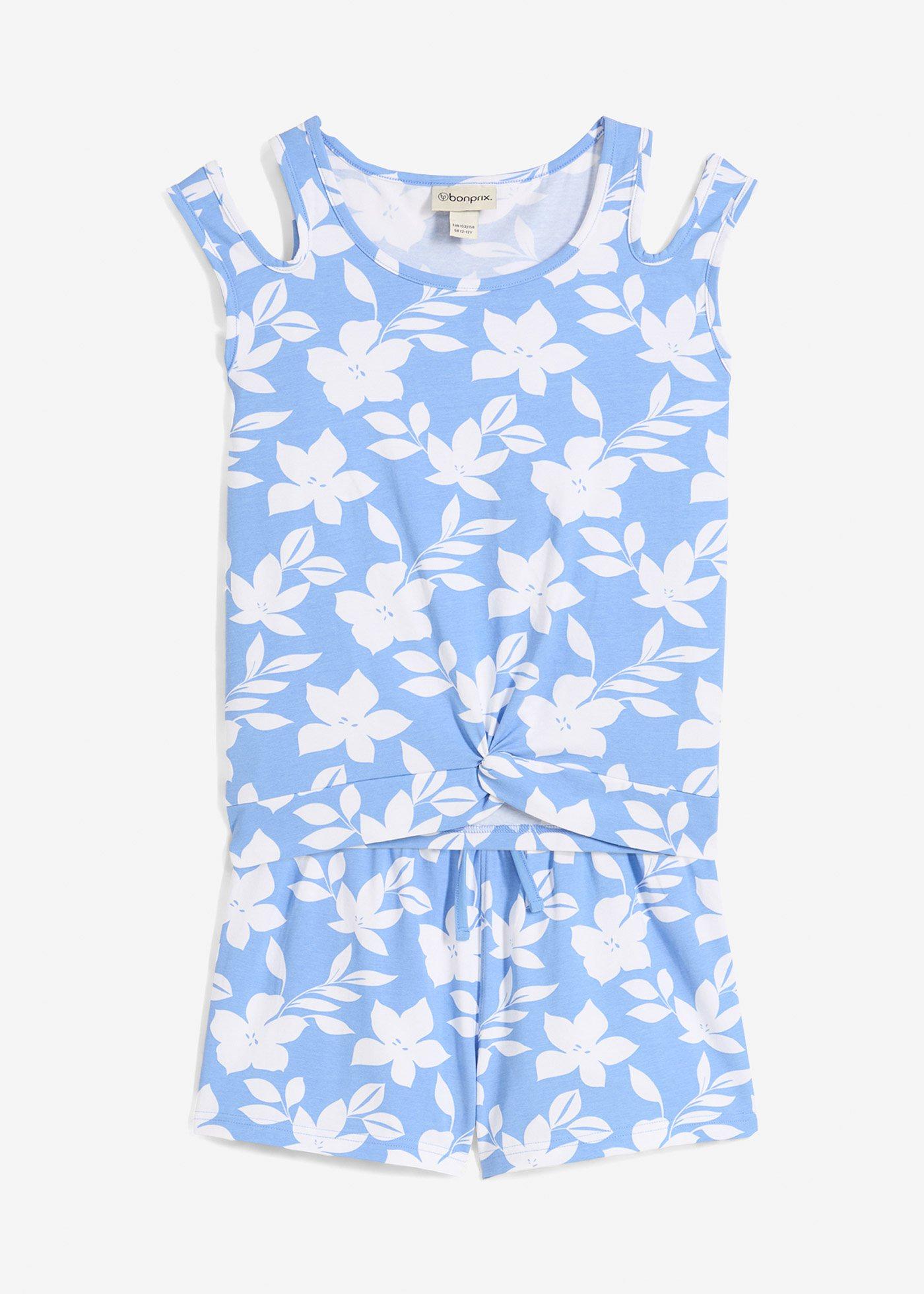 Jersey-Top und kurze Hose (2-tlg.Set)  aus reiner Bio-Baumwolle