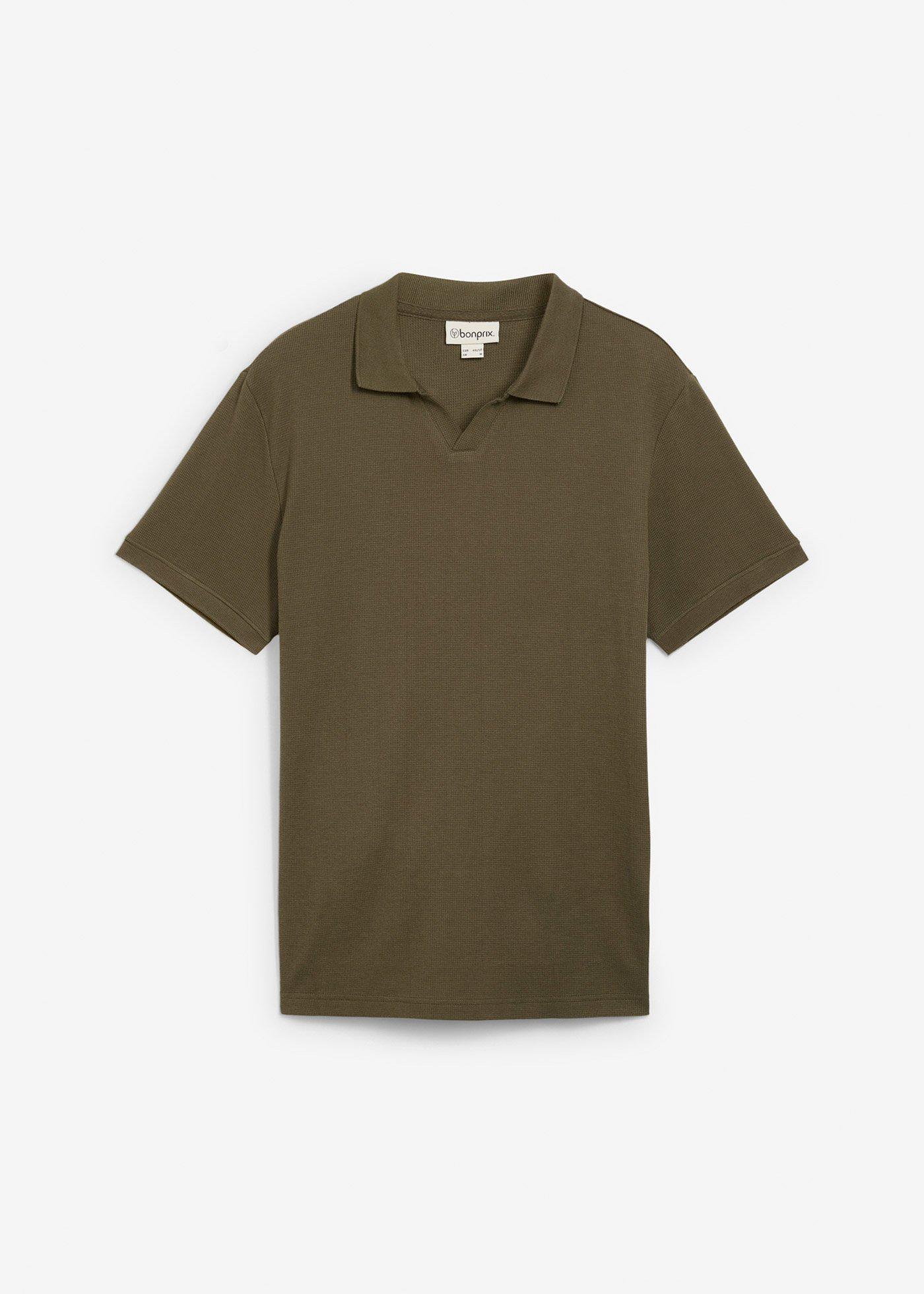 Poloshirt mit Struktur aus Bio-Baumwolle