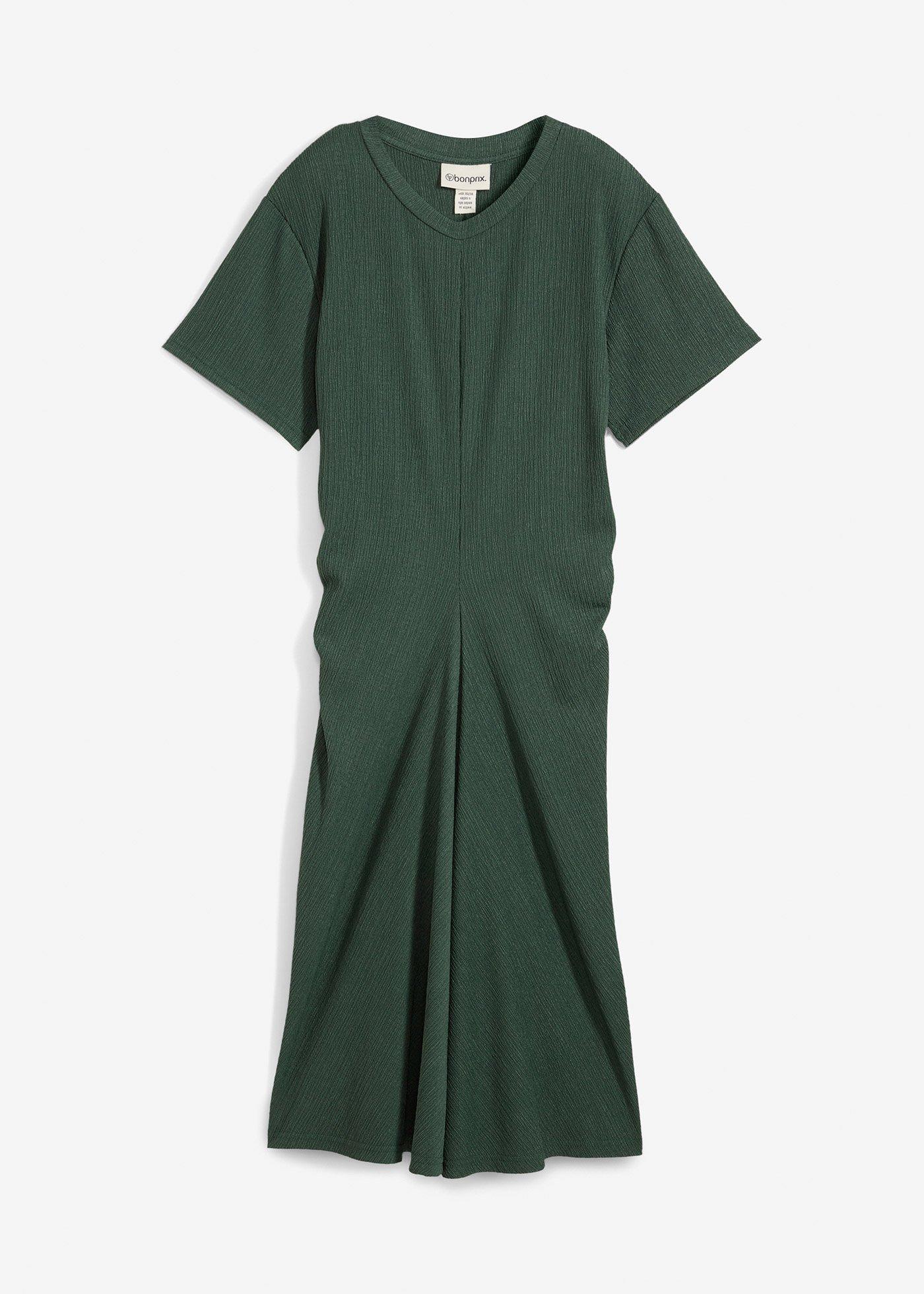 Shirtkleid aus strukturiertem Crêpe