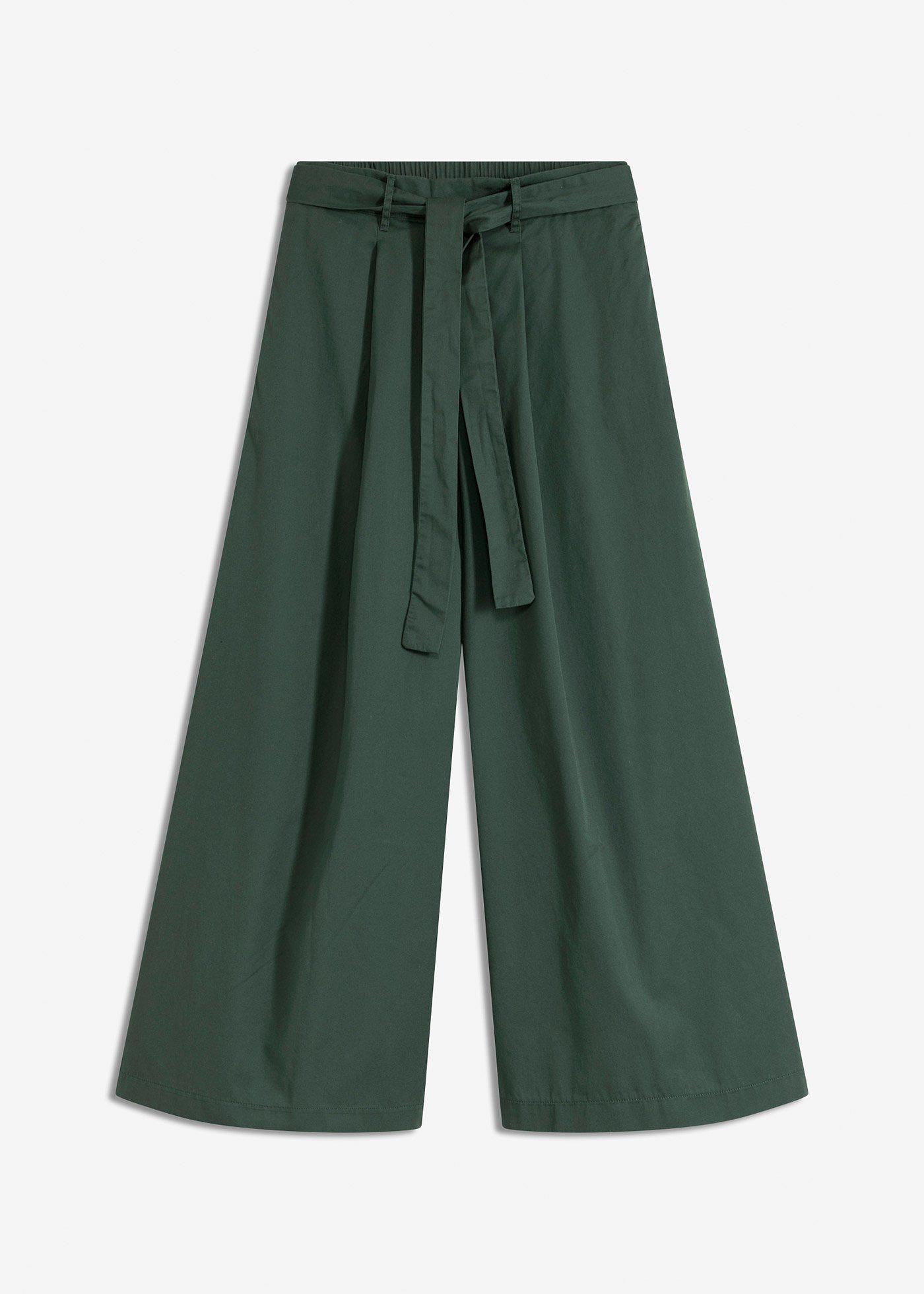 Hose aus Baumwoll-Popeline und Gürtel (2-tlg.Set)