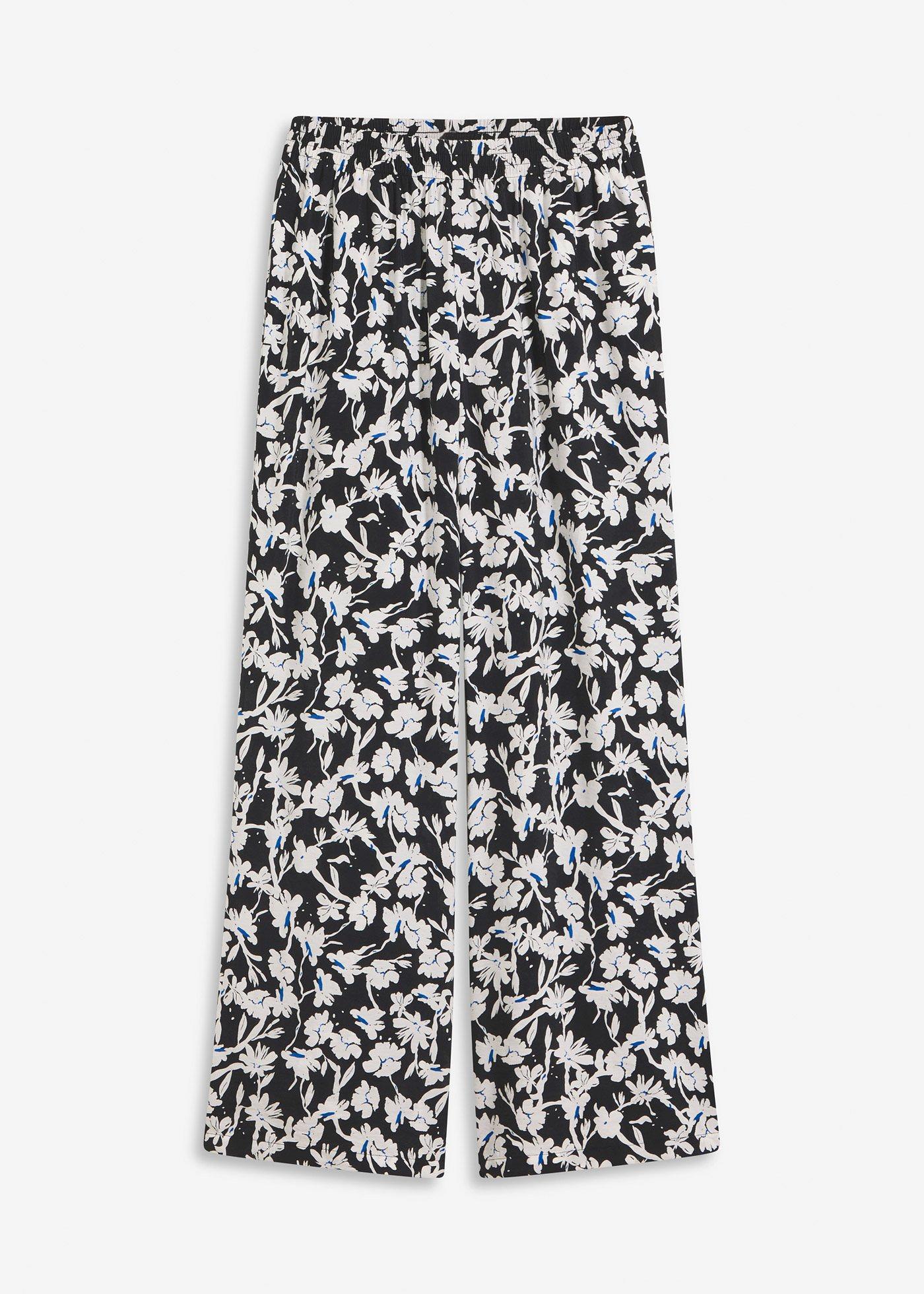 Palazzo-Hose aus strukturiertem Material