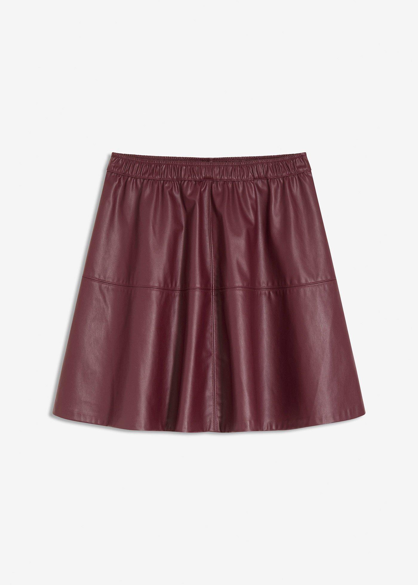 Kurzer Lederimitat-Rock