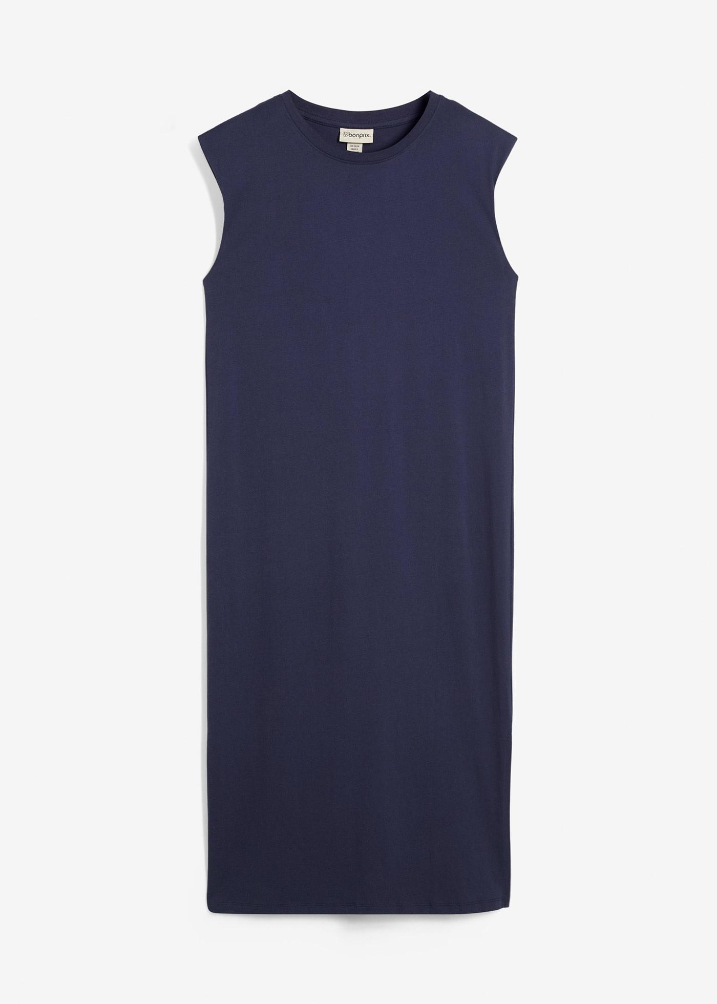 Shirtkleid mit Schulterpolstern aus reiner Bio-Baumwolle