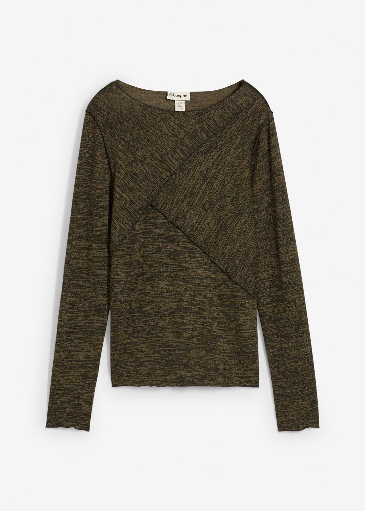 Langarmshirt aus softem Viskose-Mix