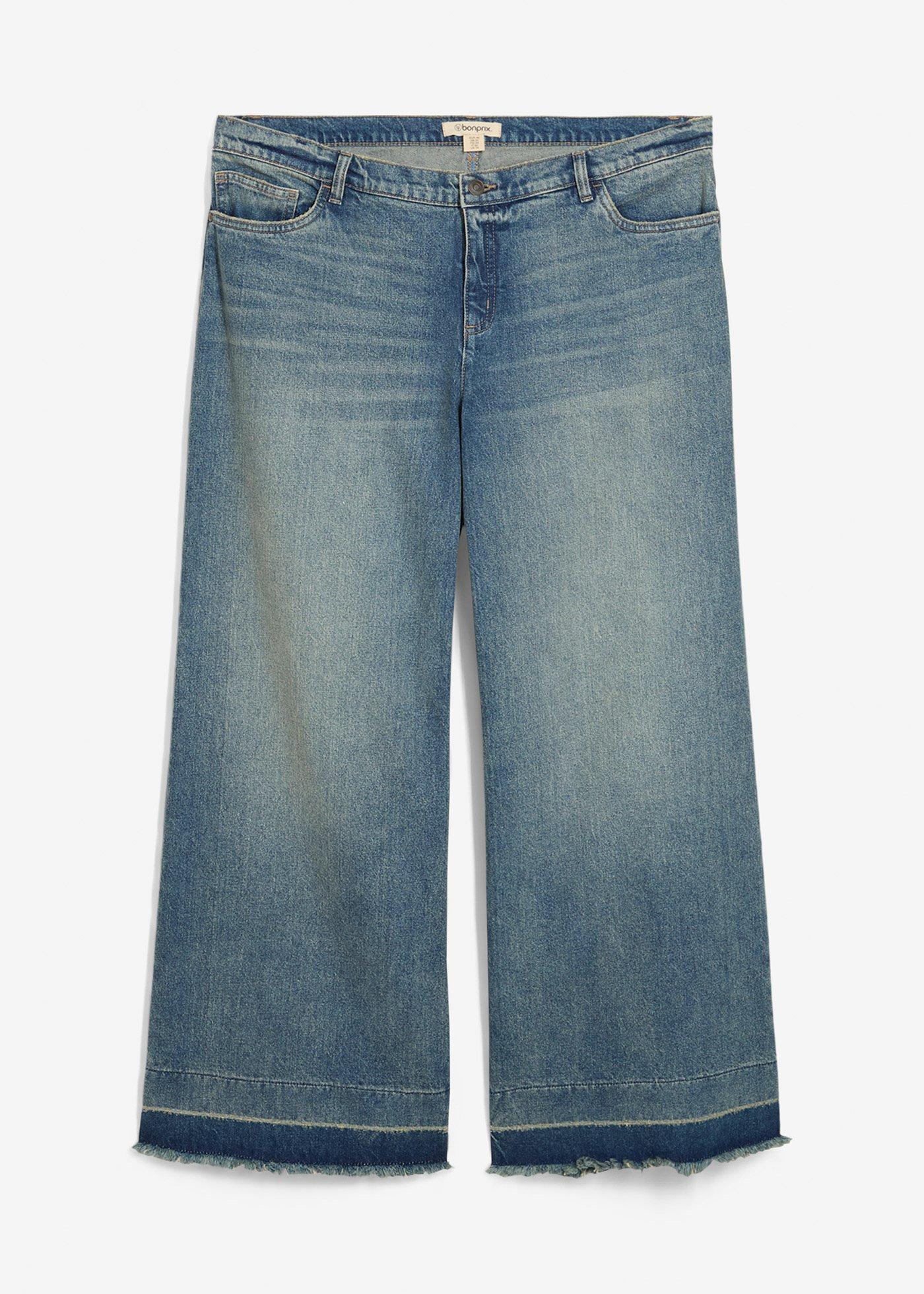 Wide-Leg-Jeans Mid Waist
