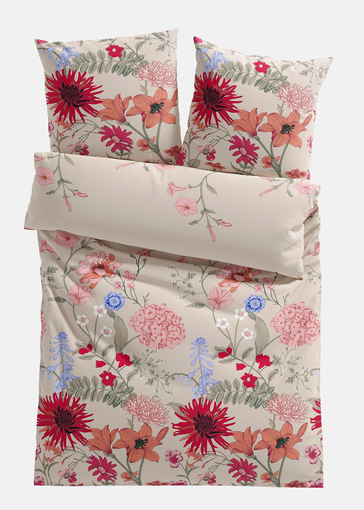 Bettwäsche mit Blüten