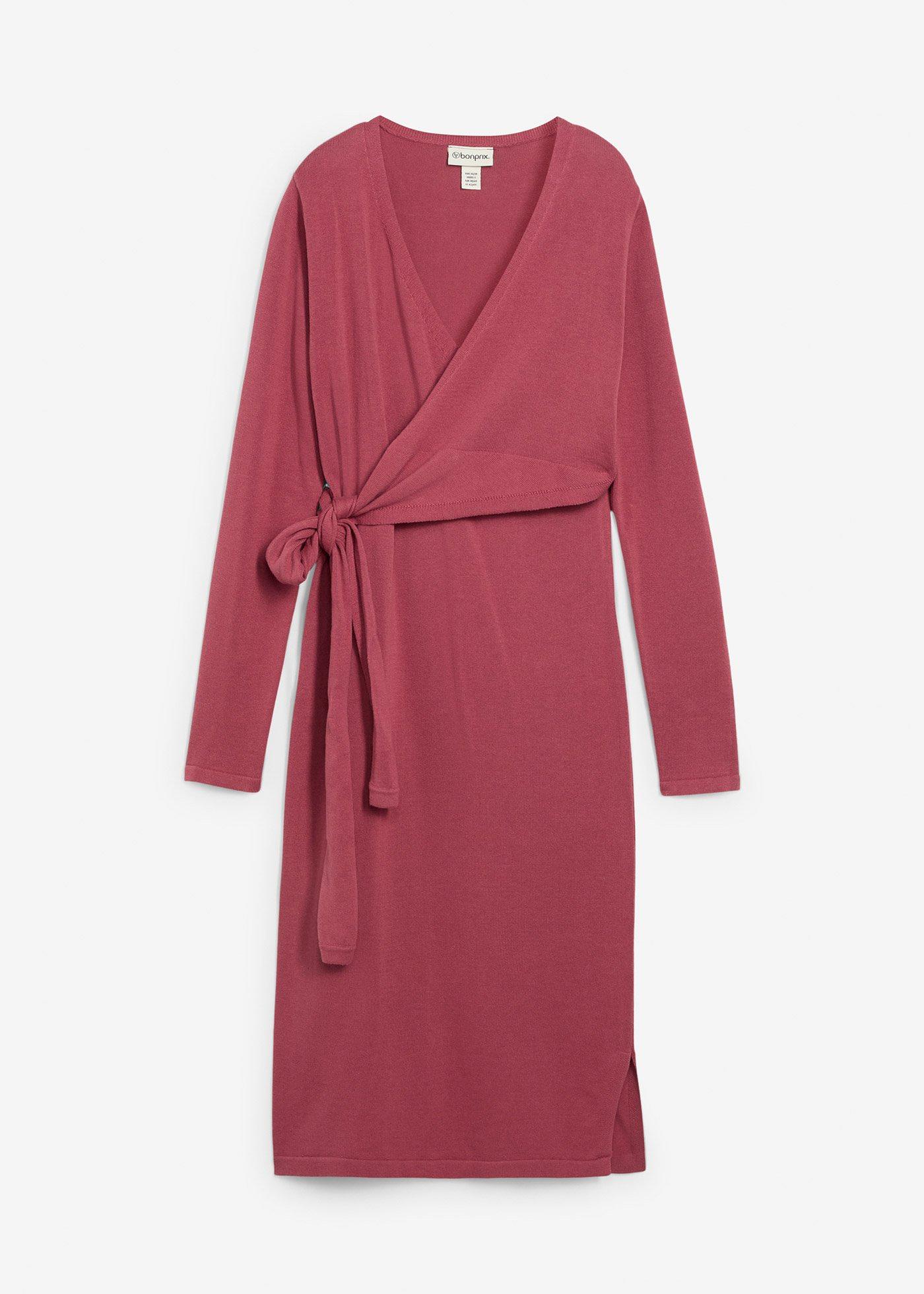 Wickelkleid für die Schwangerschaft und danach aus reiner Baumwolle