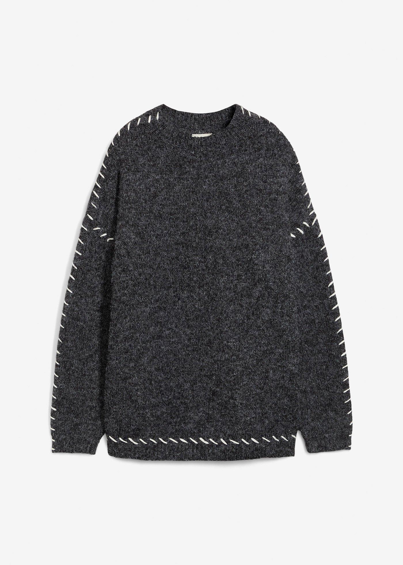 Longpullover aus Flauschgarn