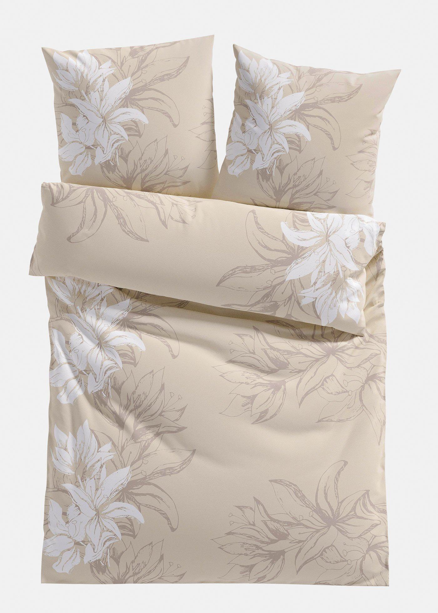 Bettwäsche mit Blüten