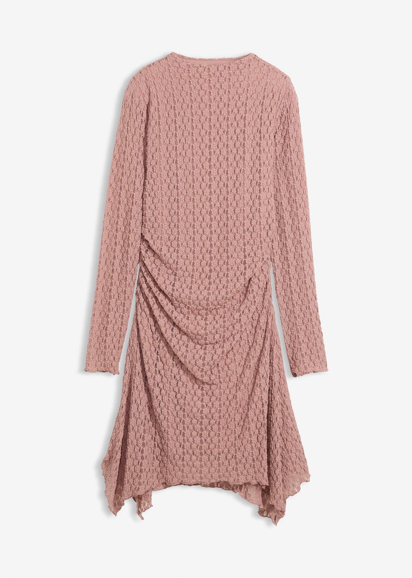 Spitzenkleid mit Zipfelsaum