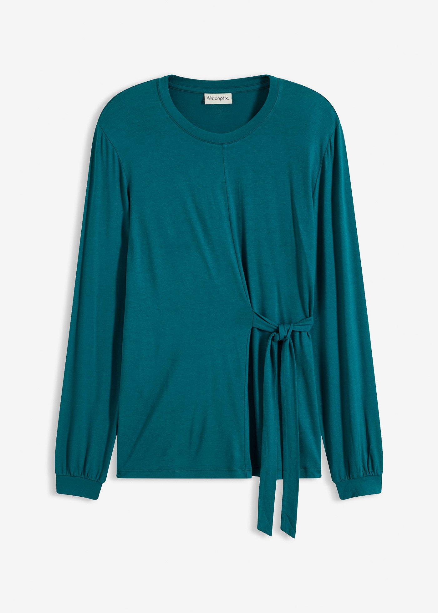 Langarmshirt aus softem Viskose-Mix