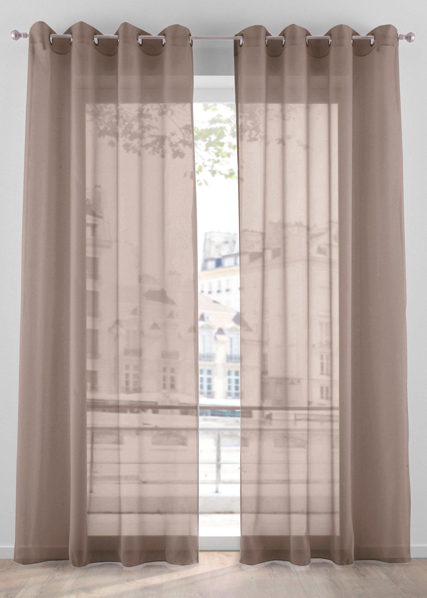 Gardine aus leichtem Voile (1er Pack)