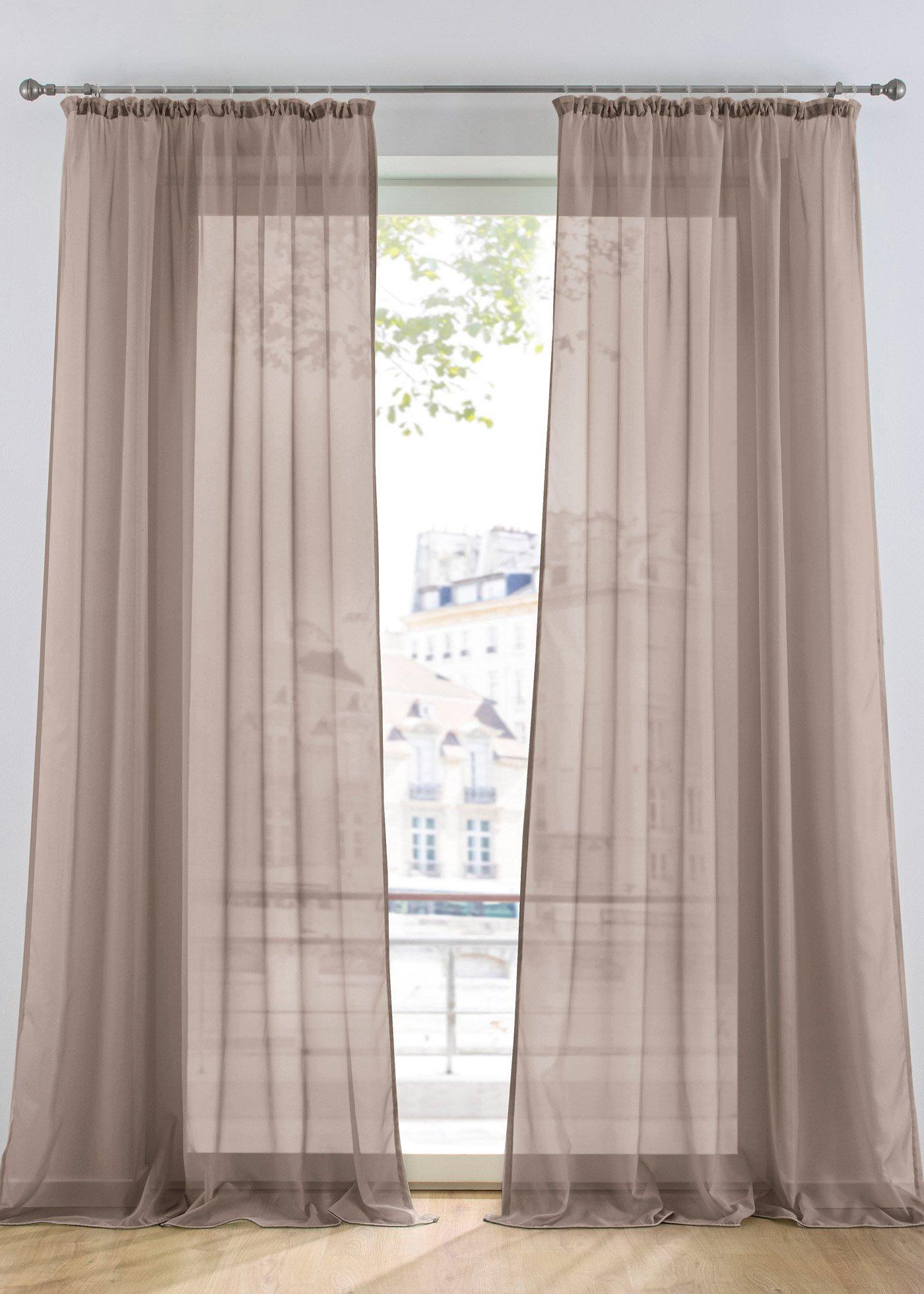 Gardine aus leichtem Voile (1er Pack)