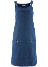 Baumwoll-Jeanskleid mit Latzträgern, knieumspielend, bpc bonprix collection