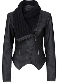 Lederimitat-Jacke mit Schalkragen, bonprix