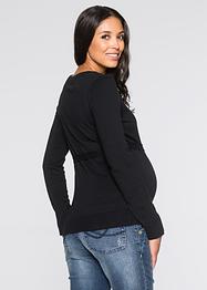 Umstandspullover aus 100 % Baumwolle mit Bindeband, bpc bonprix collection