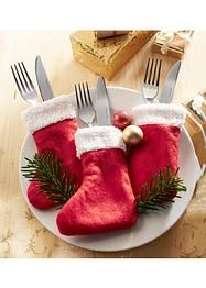 Besteckhalter in Weihnachts-Socken-Form (6er Pack), bpc living bonprix collection