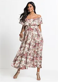 Carmen-Kleid aus fließender Viskose, bonprix