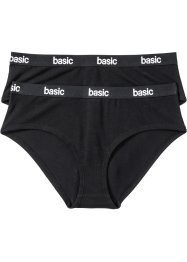 Panty mit Bio-Baumwolle (2er Pack), bpc bonprix collection